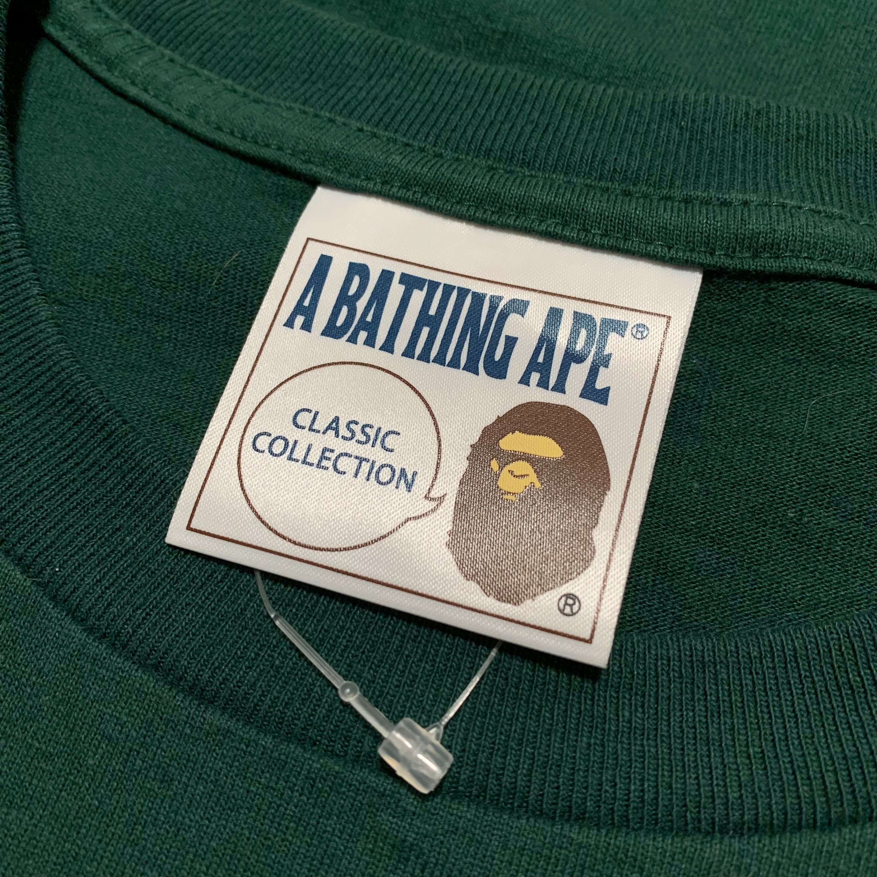 Bape XL Busy Works Bathing Ape Graphic Green Tee