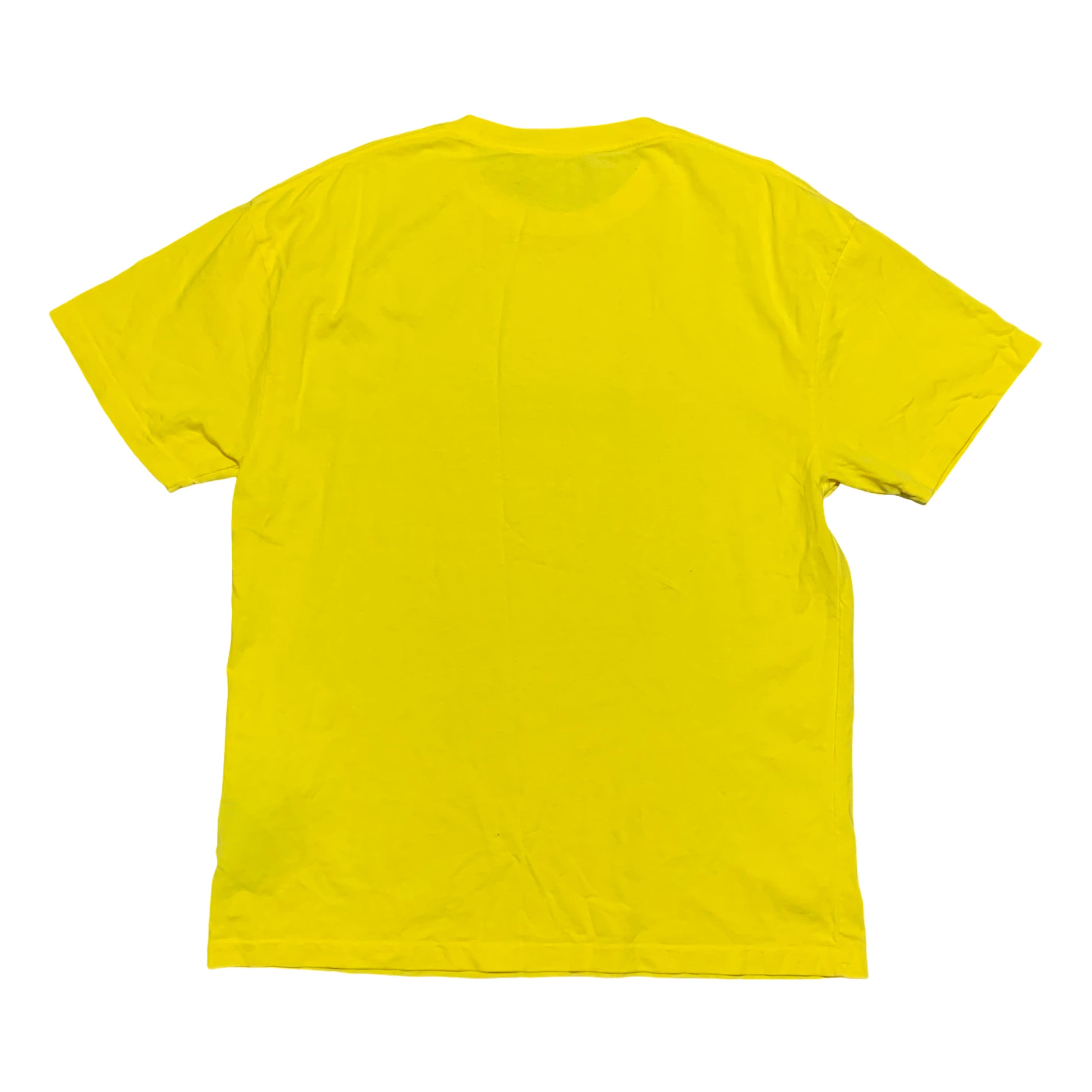 Palm Angels Large Box Logo Graphic Yellow Tee