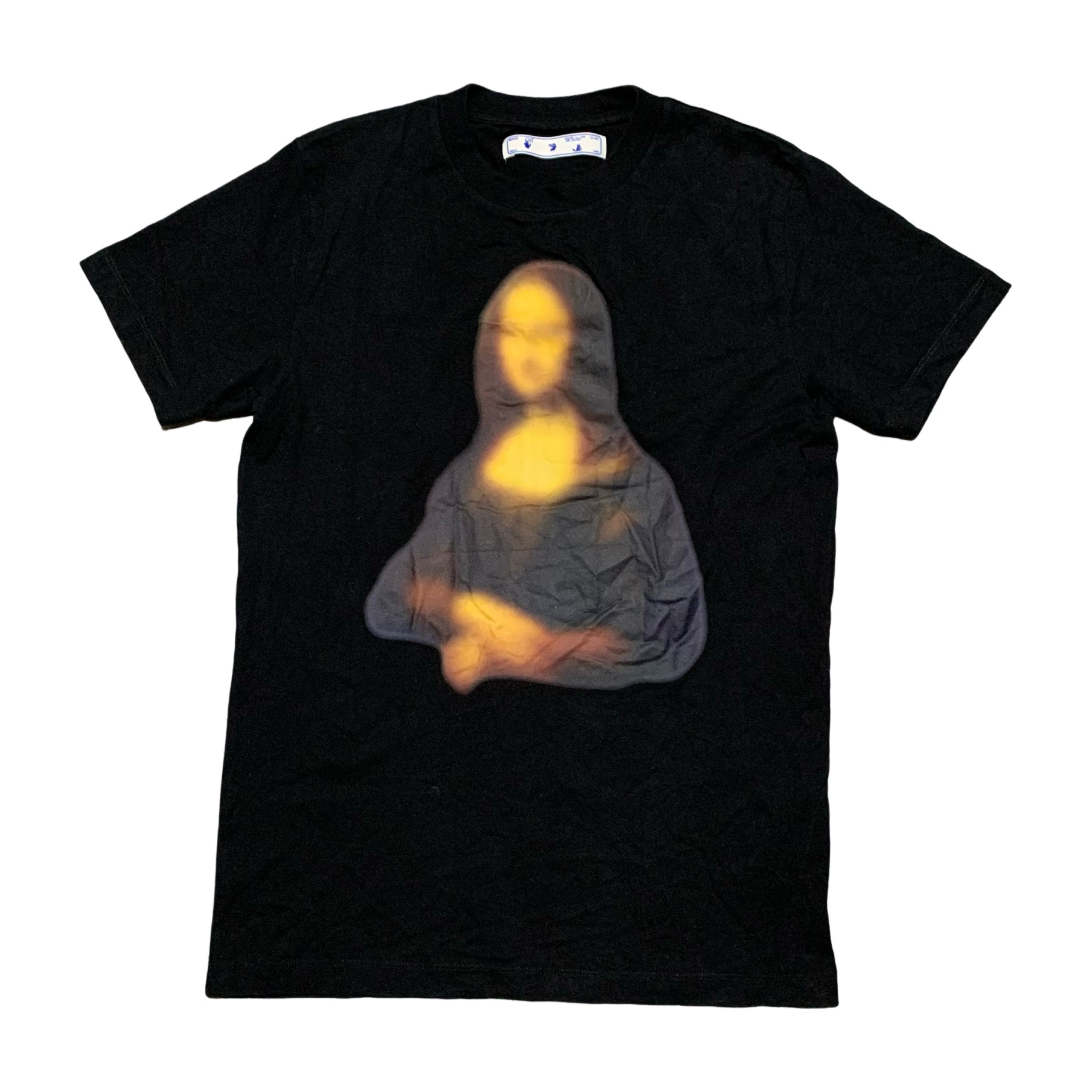 Off White Small Mona Lisa Blur Black Tee Virgil Abloh