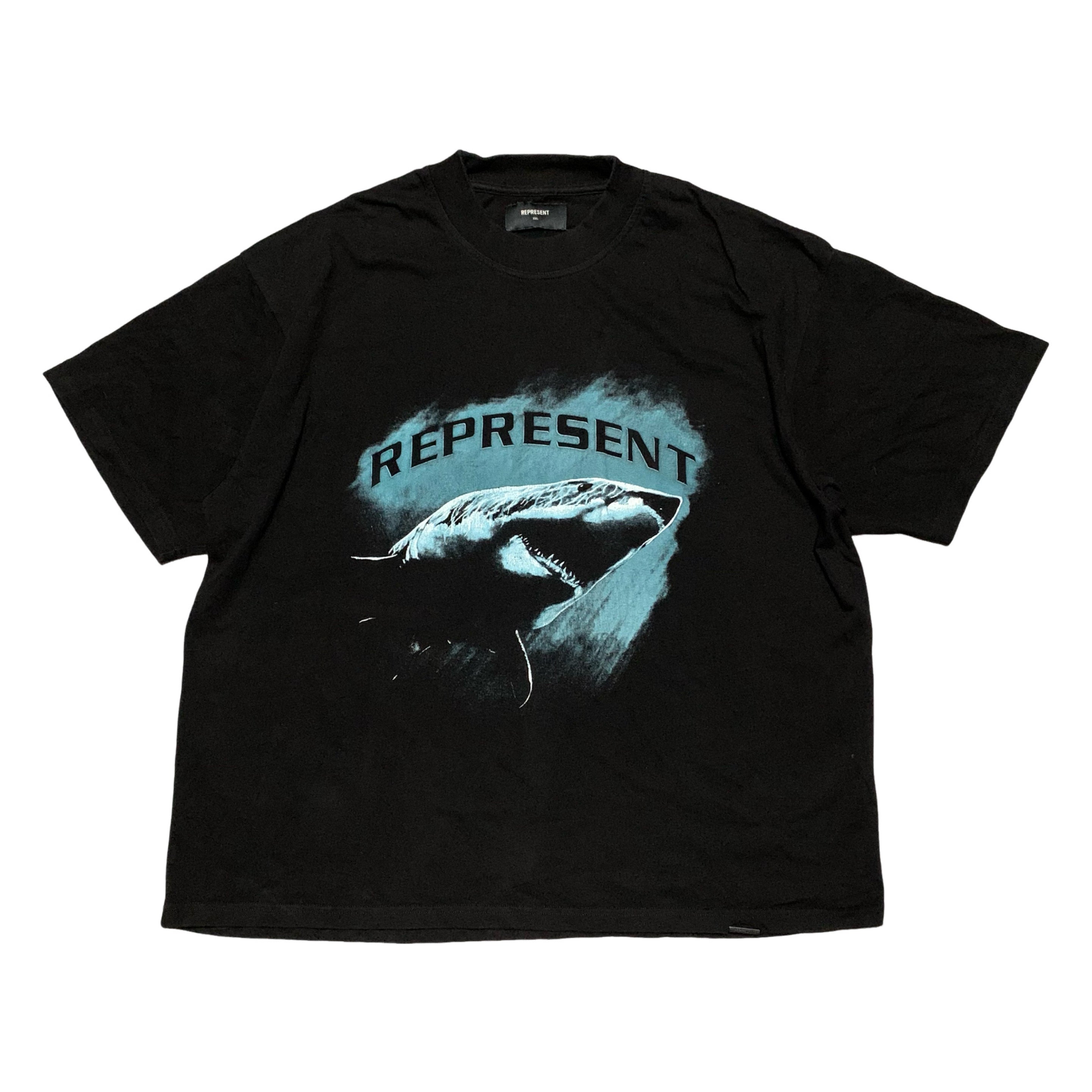 Represent XXL Shark Jet Black Tee