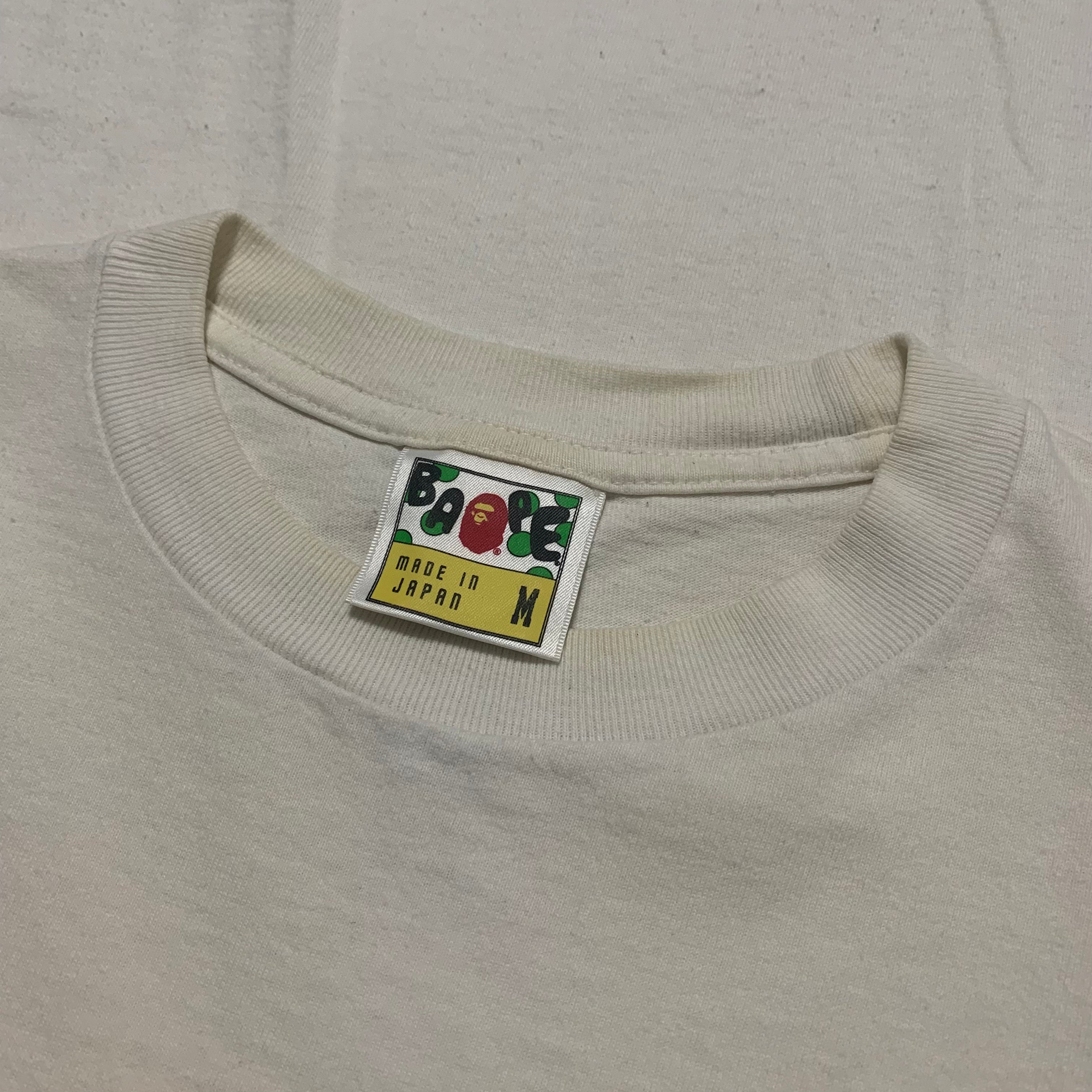 Bape Medium Made By Humans White Tee Nigo Rare 2008