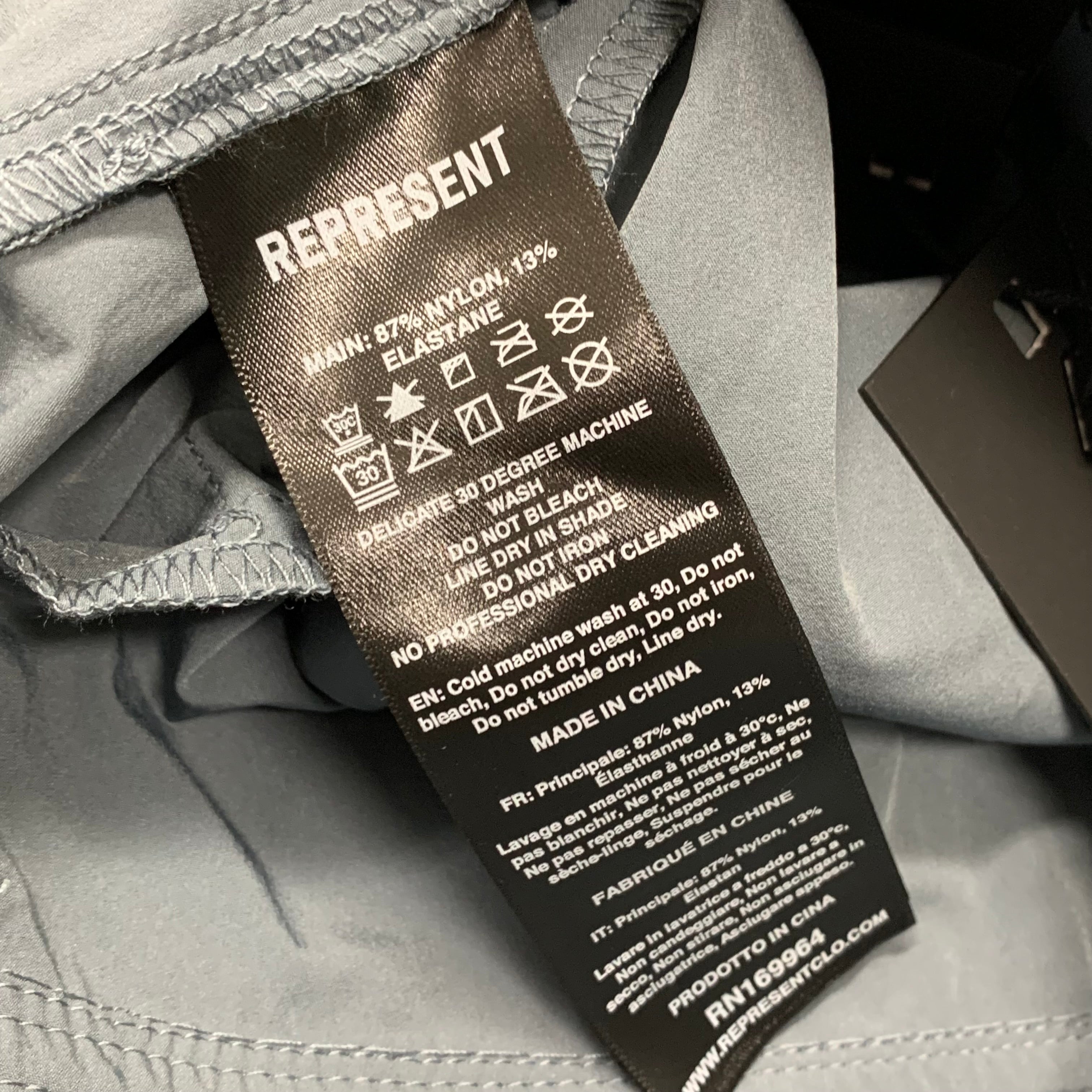 Represent XS Shorts 247 Dusky Navy Blue Track Pants