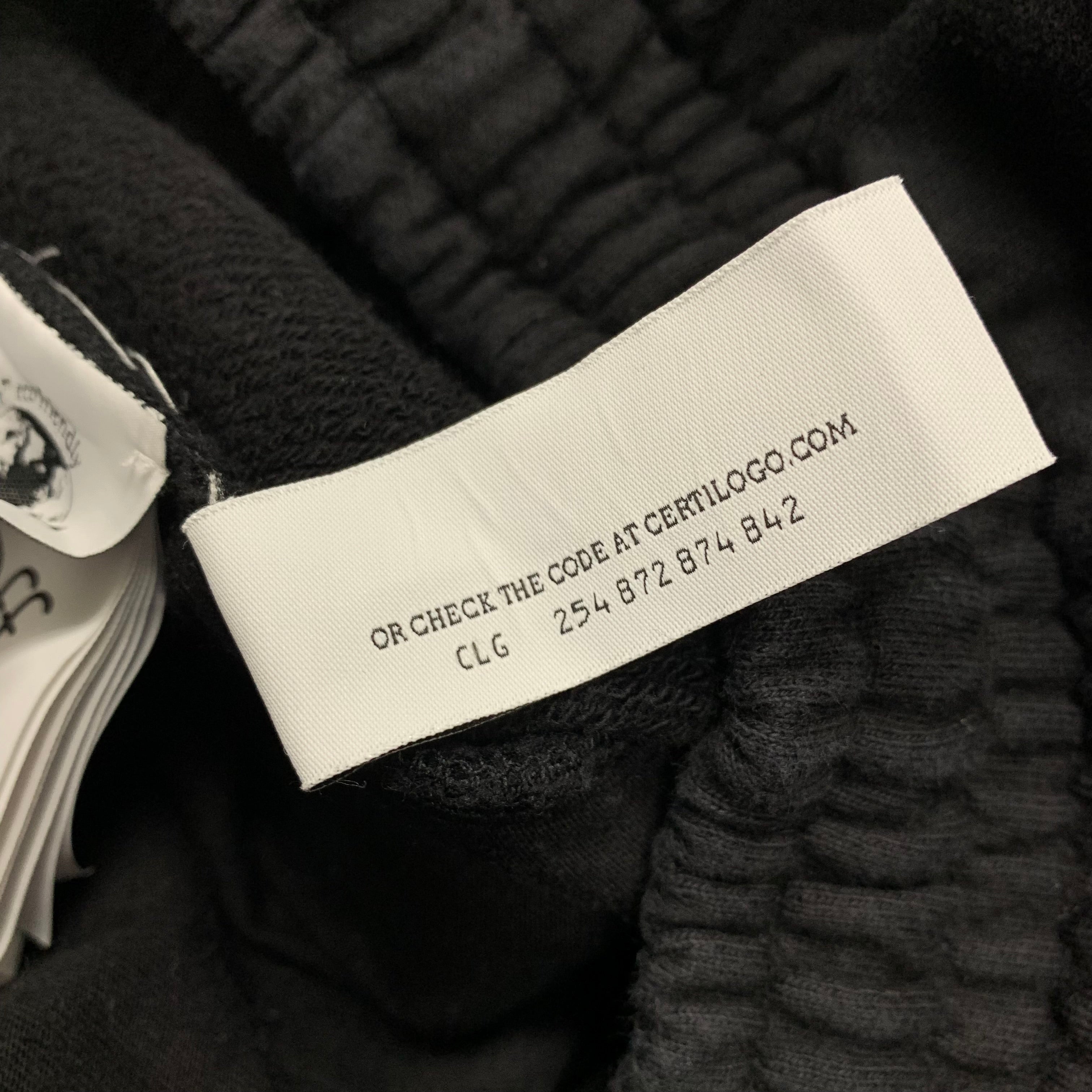 Off White Medium Shorts Metal Black Jogger Bottoms Virgil Abloh