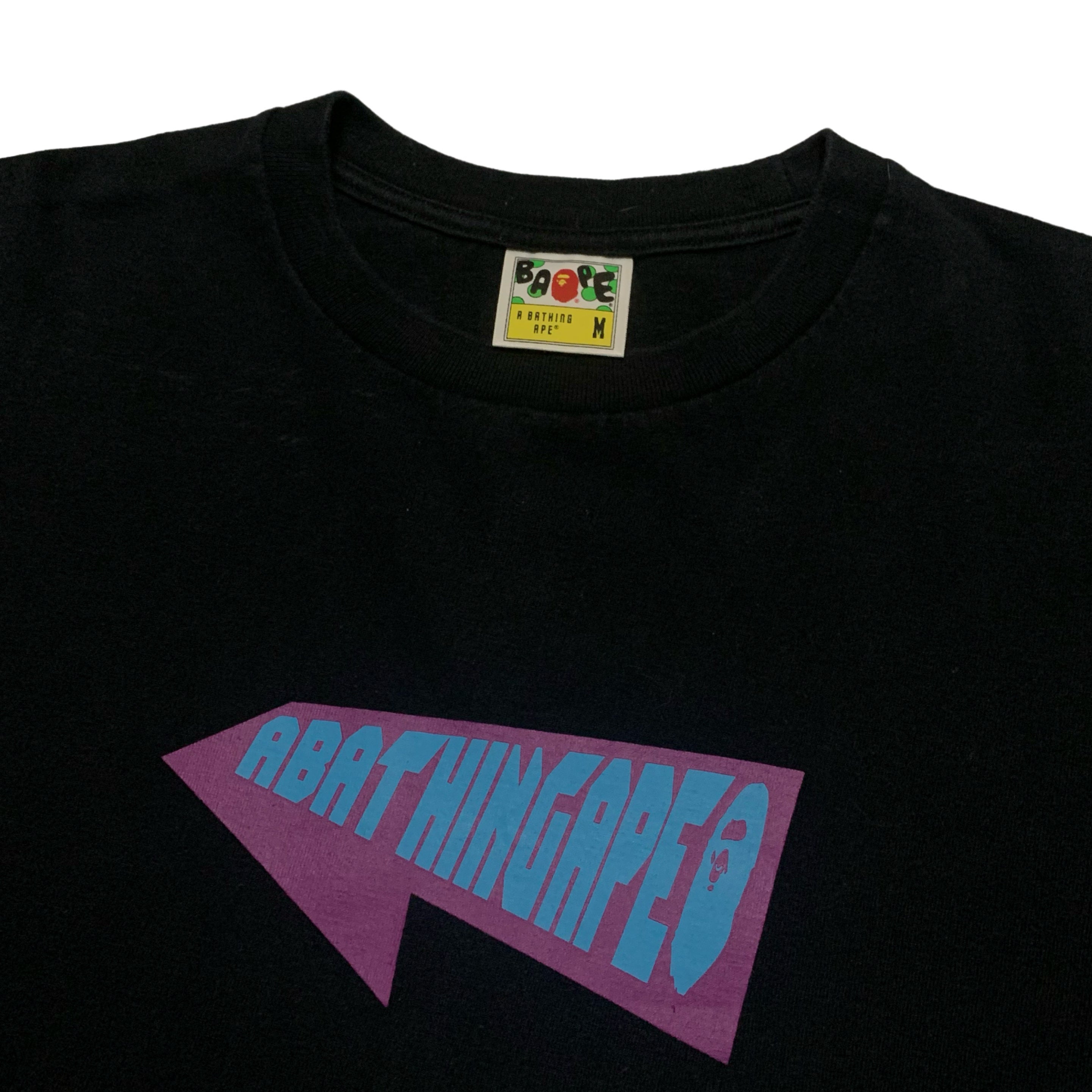 Bape Medium DirtRace BMX Black Tee A Bathing Ape