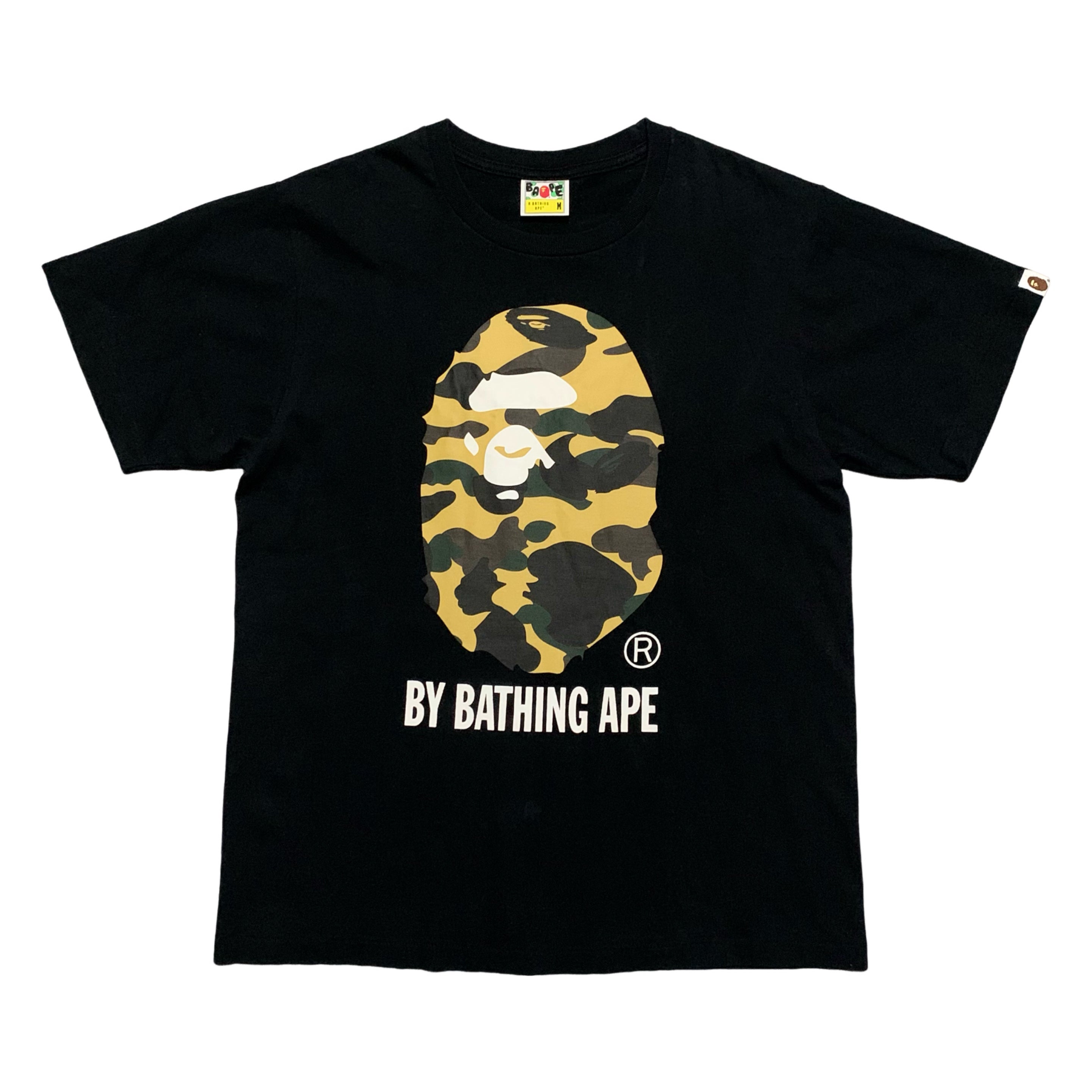 Bape Medium Big Ape Head 1st Camo Black Tee