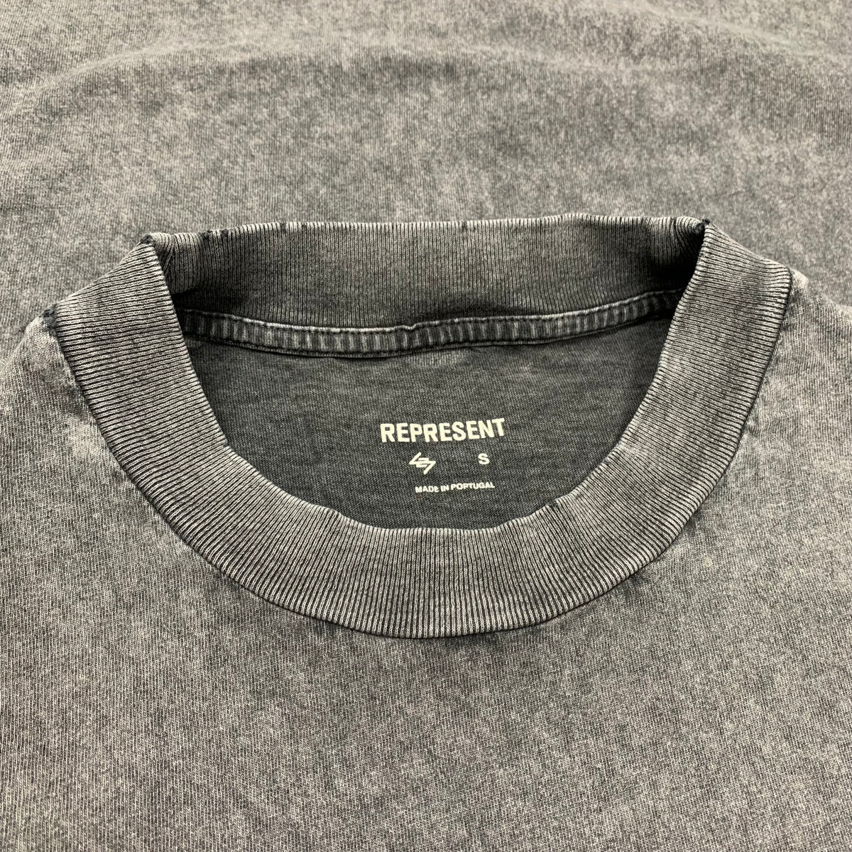 Represent Small Tank Top 247 Vs The World Grey Sleeveless Vest Distressed