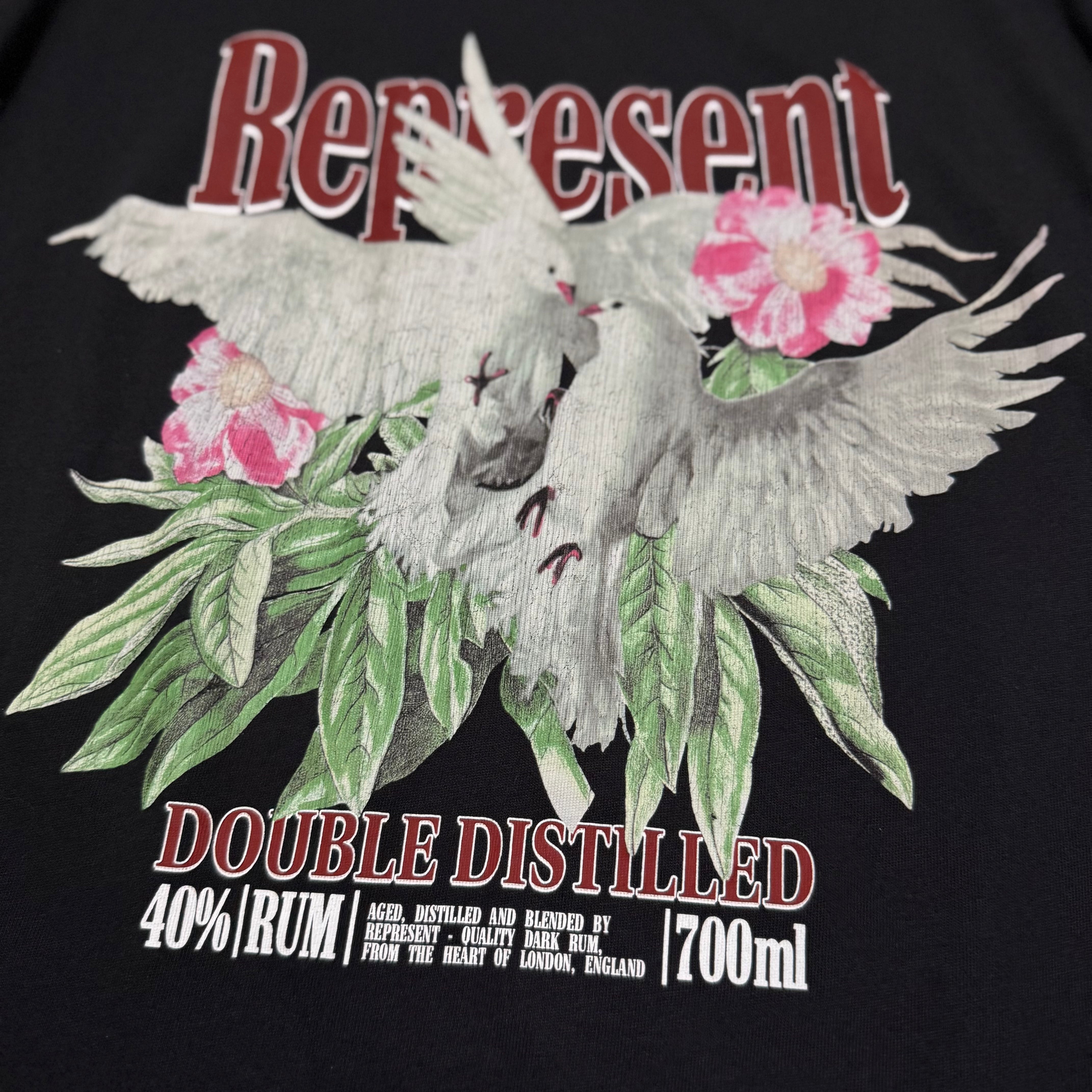 Represent XS Double Distilled Jet Black Tee
