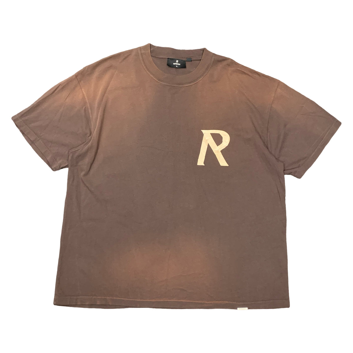 Represent XL Tee Masking Tape Initial Cedar Brown T-Shirt
