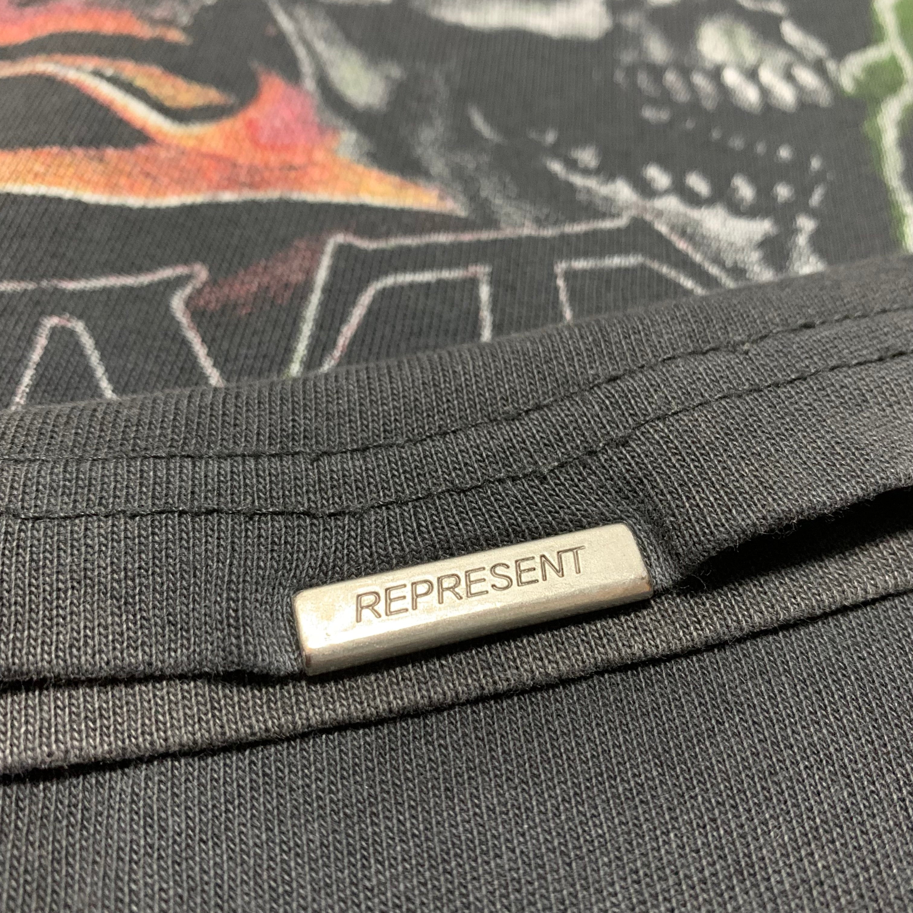 Represent XS Feel The Heat Vintage Black Tee Heat Tour Exclusive