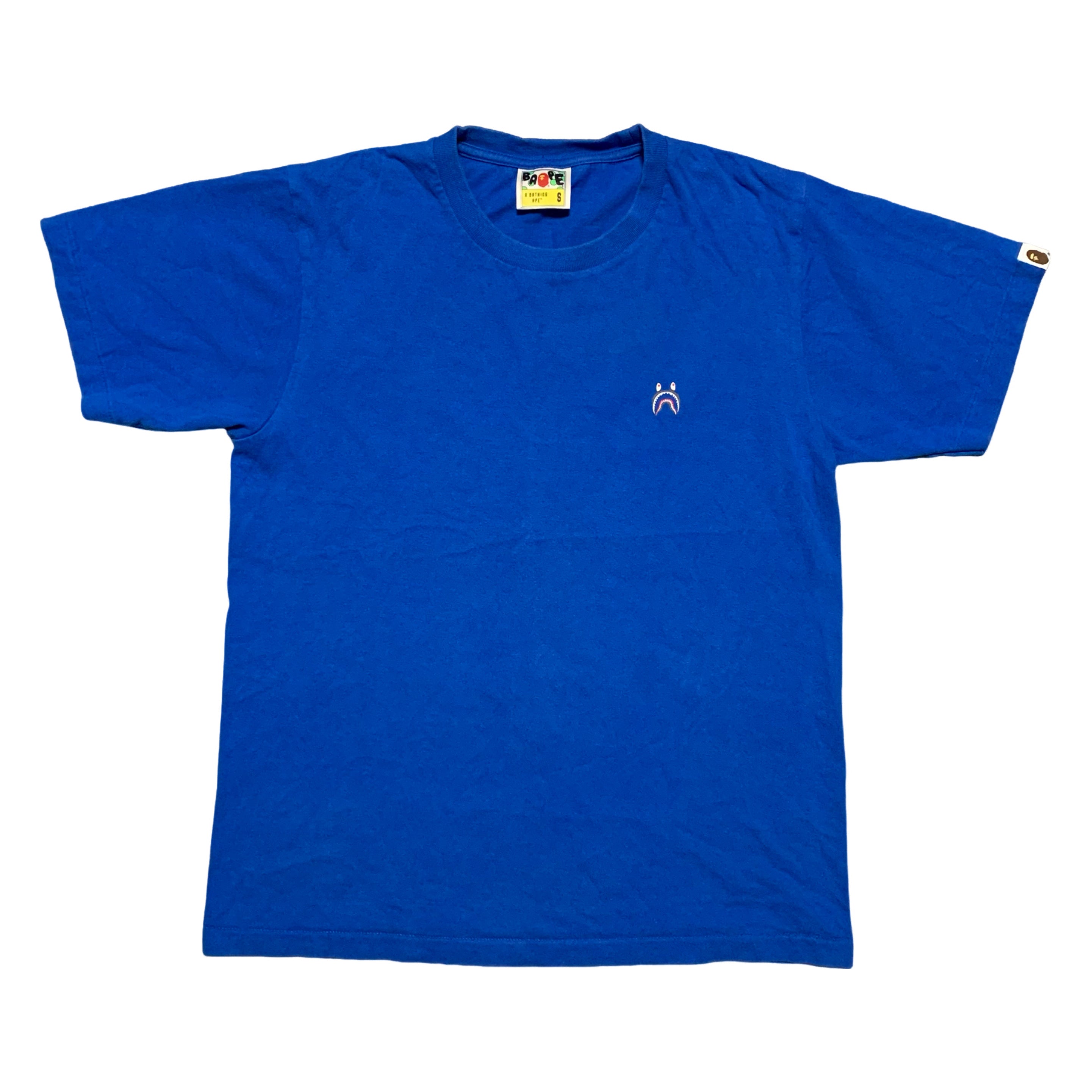 Bape Small Mini Shark Blue Tee A Bathing Ape