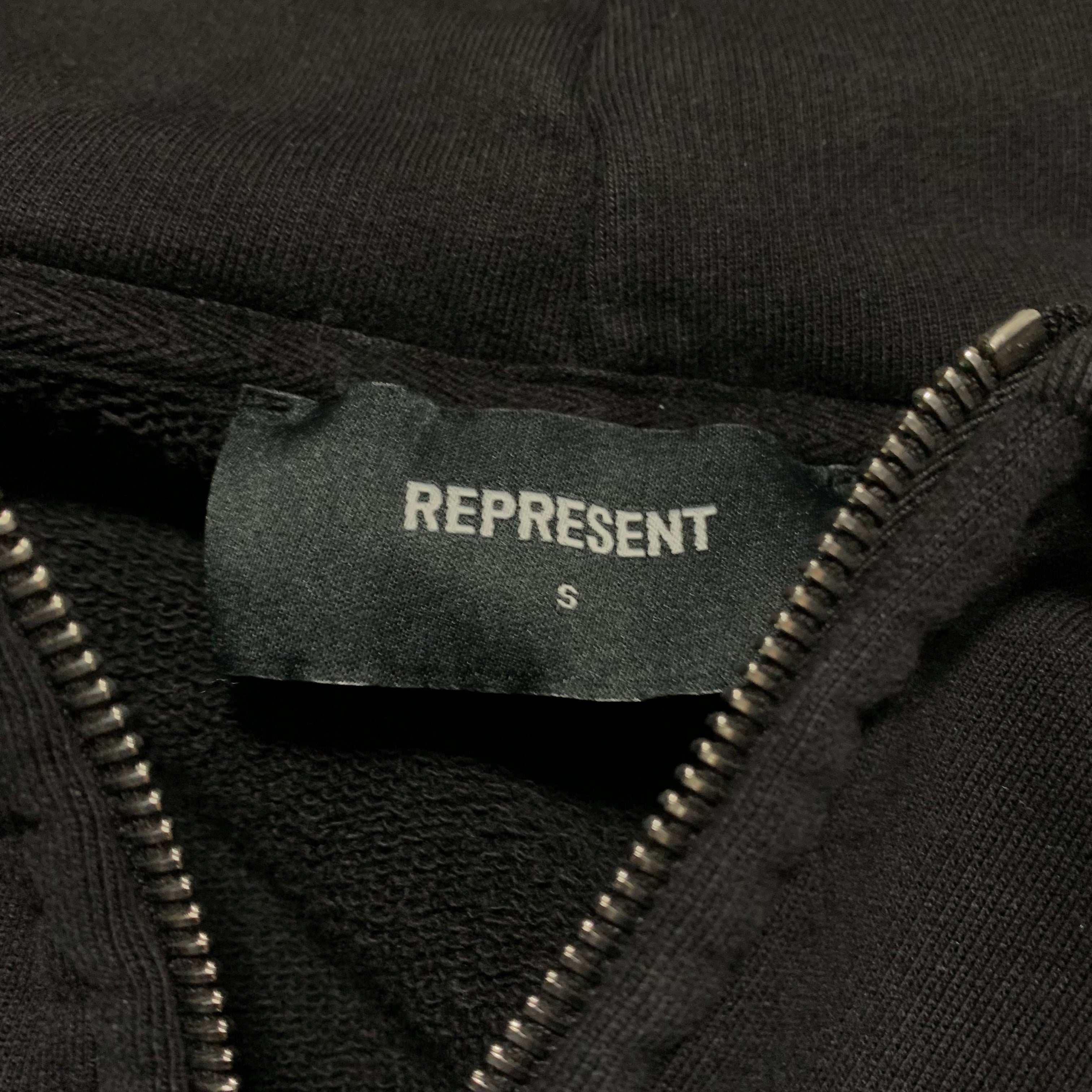 Represent Small Owners Club Full Zip Black Hoodie