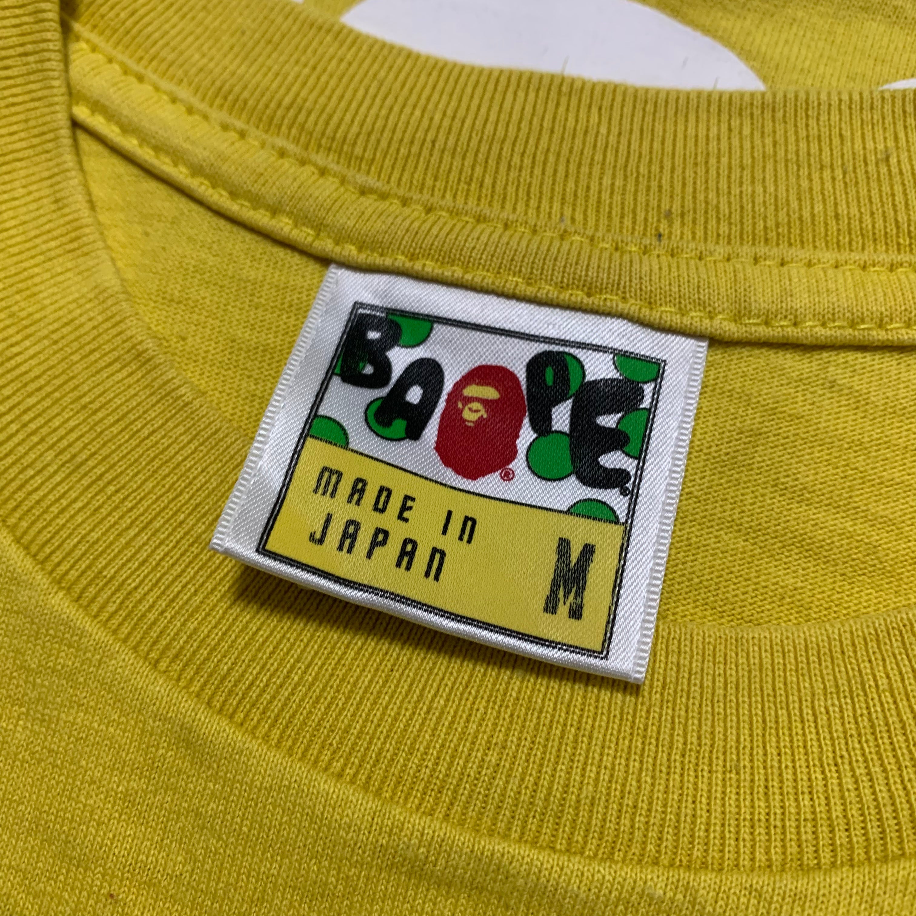 Bape Medium Baby Milo Yellow Tee A Bathing Ape