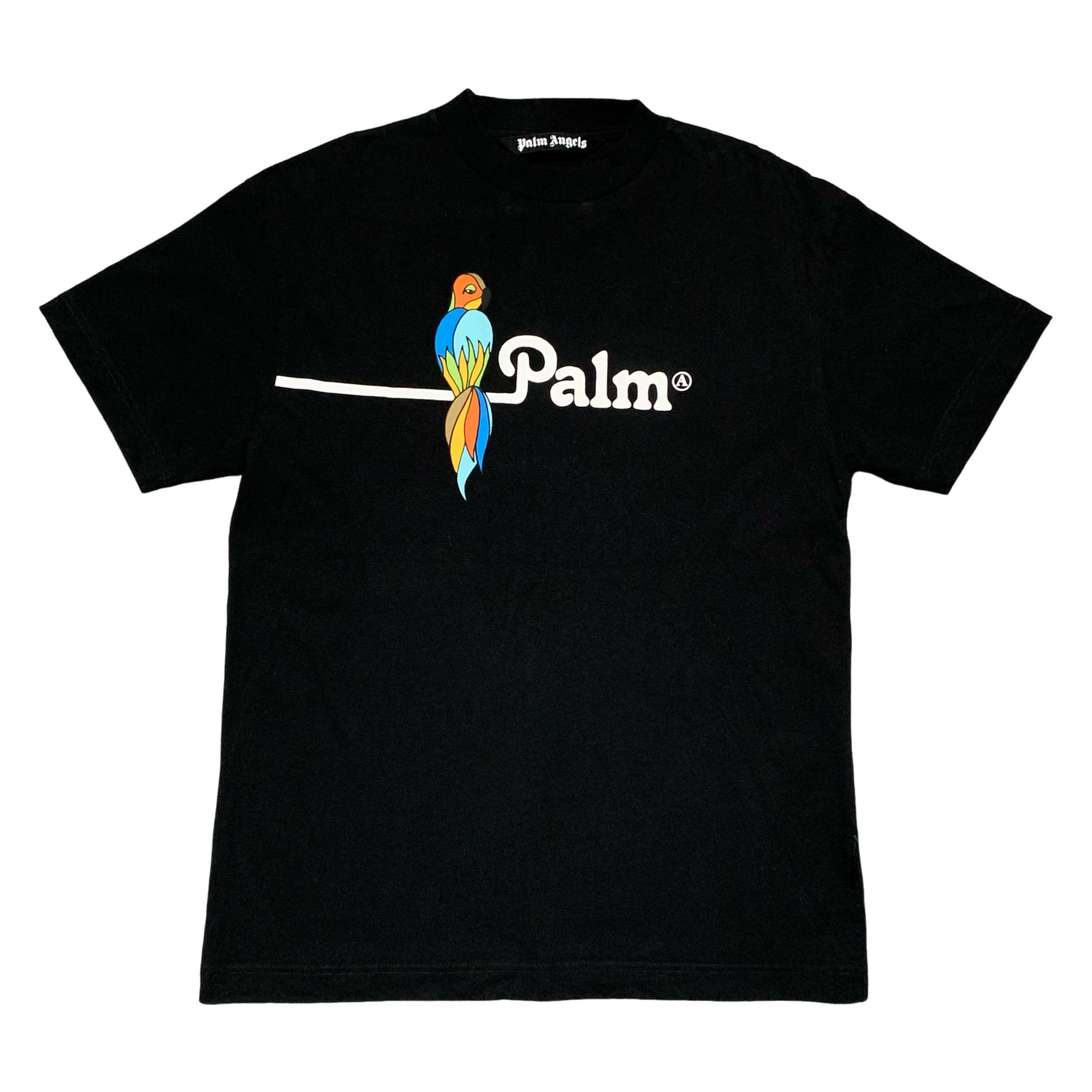 Palm Angels Large Parrot Logo Black Tee