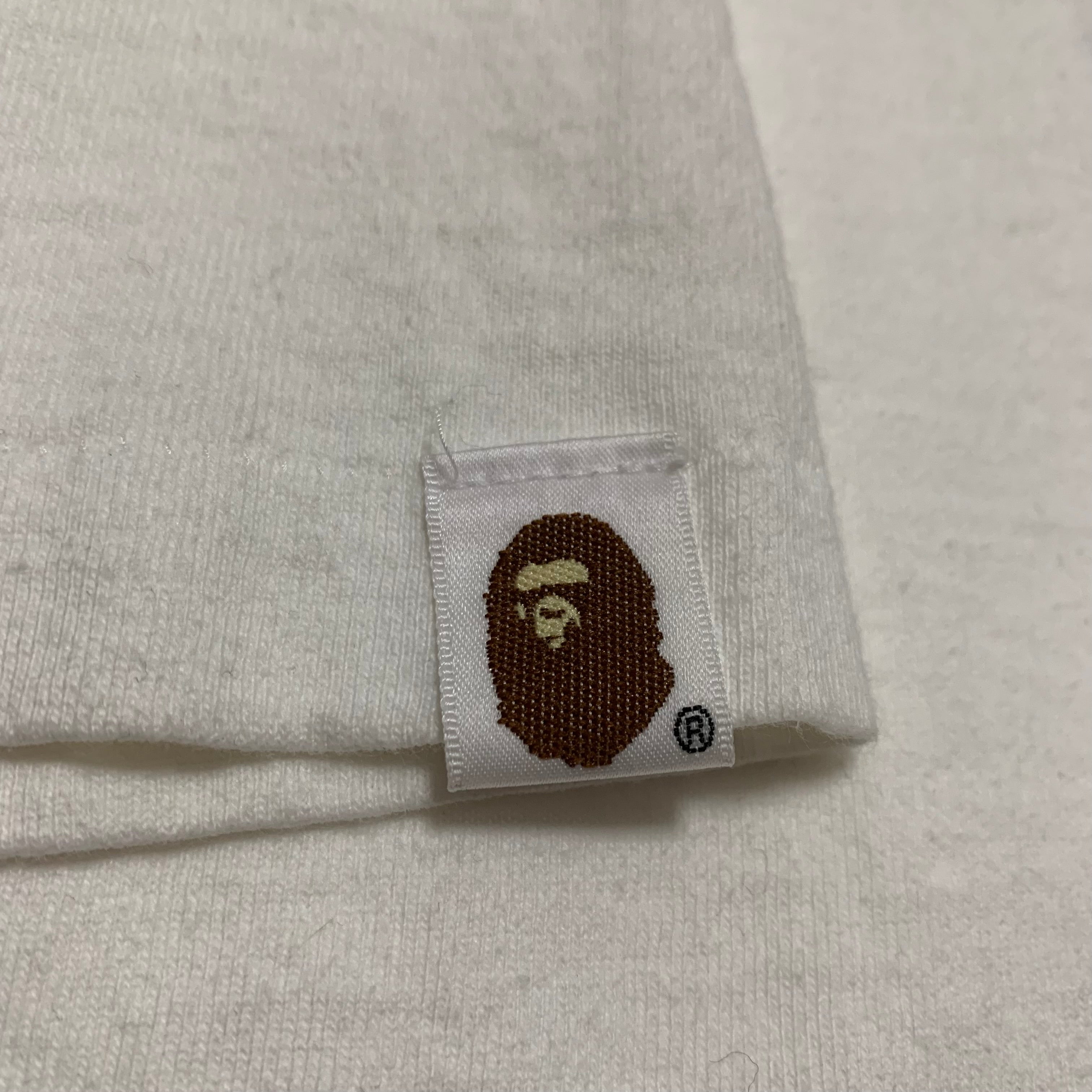 Bape Large By Bathing Ape Multi Logo White Tee