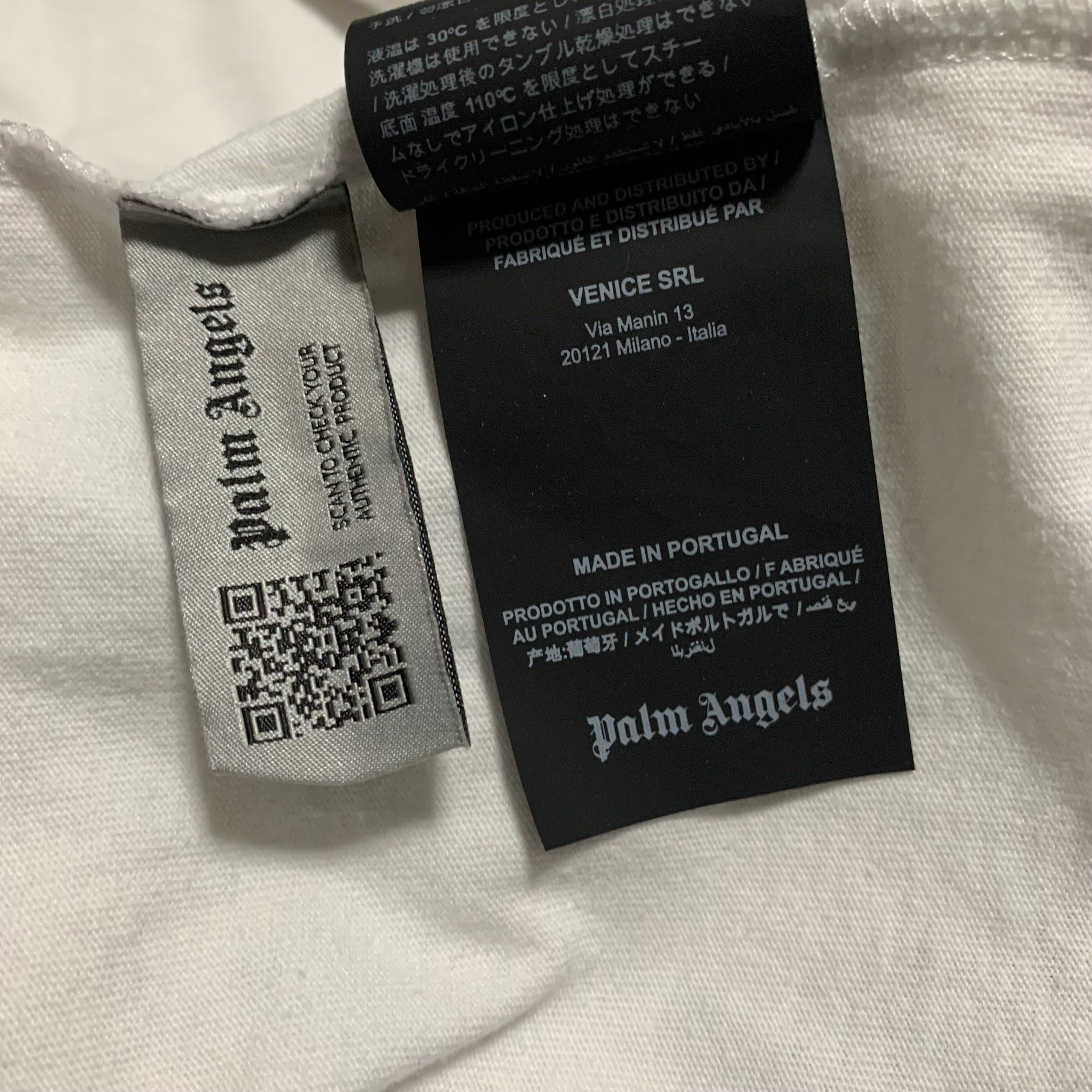 Palm Angels XL Logo Graphic White Tee