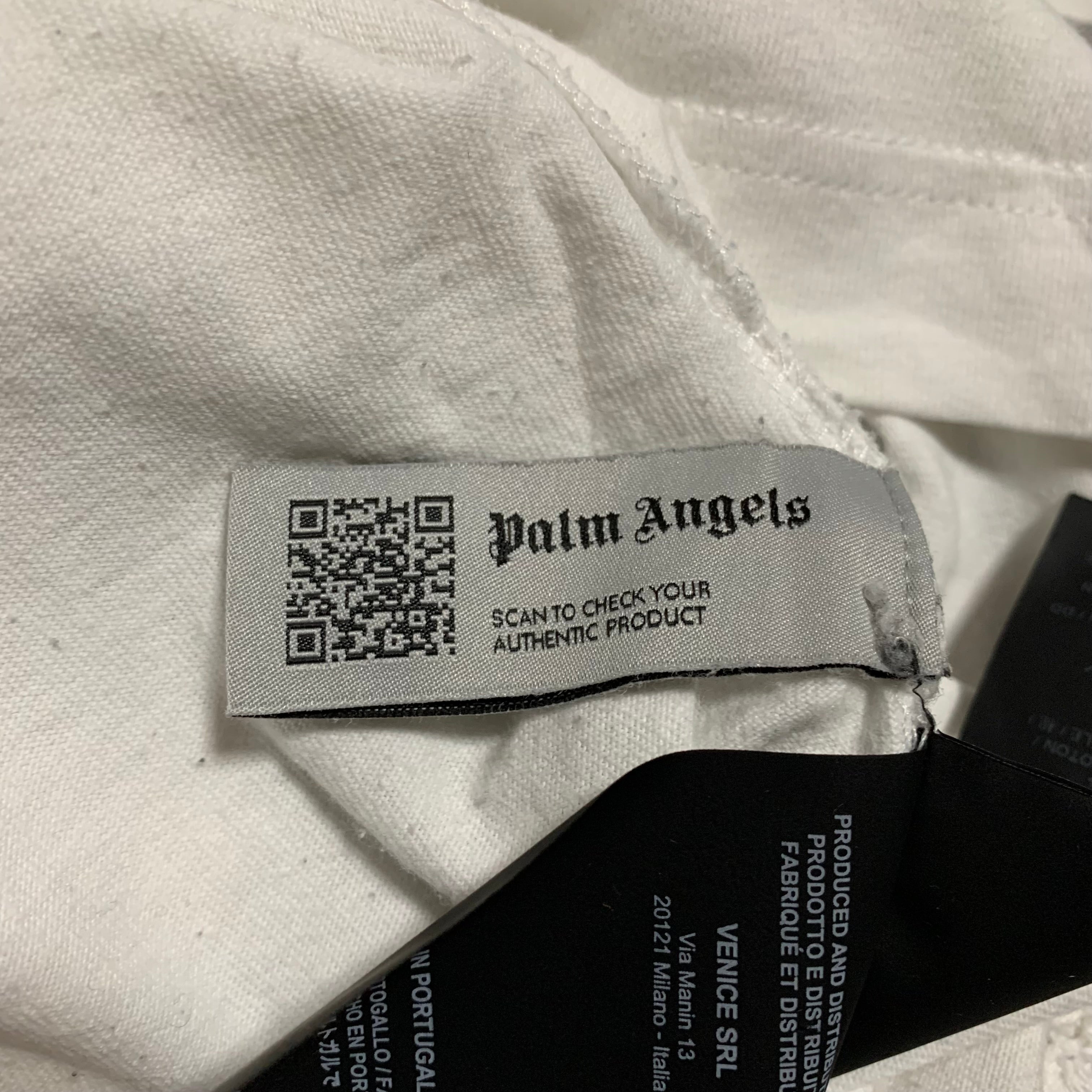 Palm Angels XXL Eagle Print White Tee