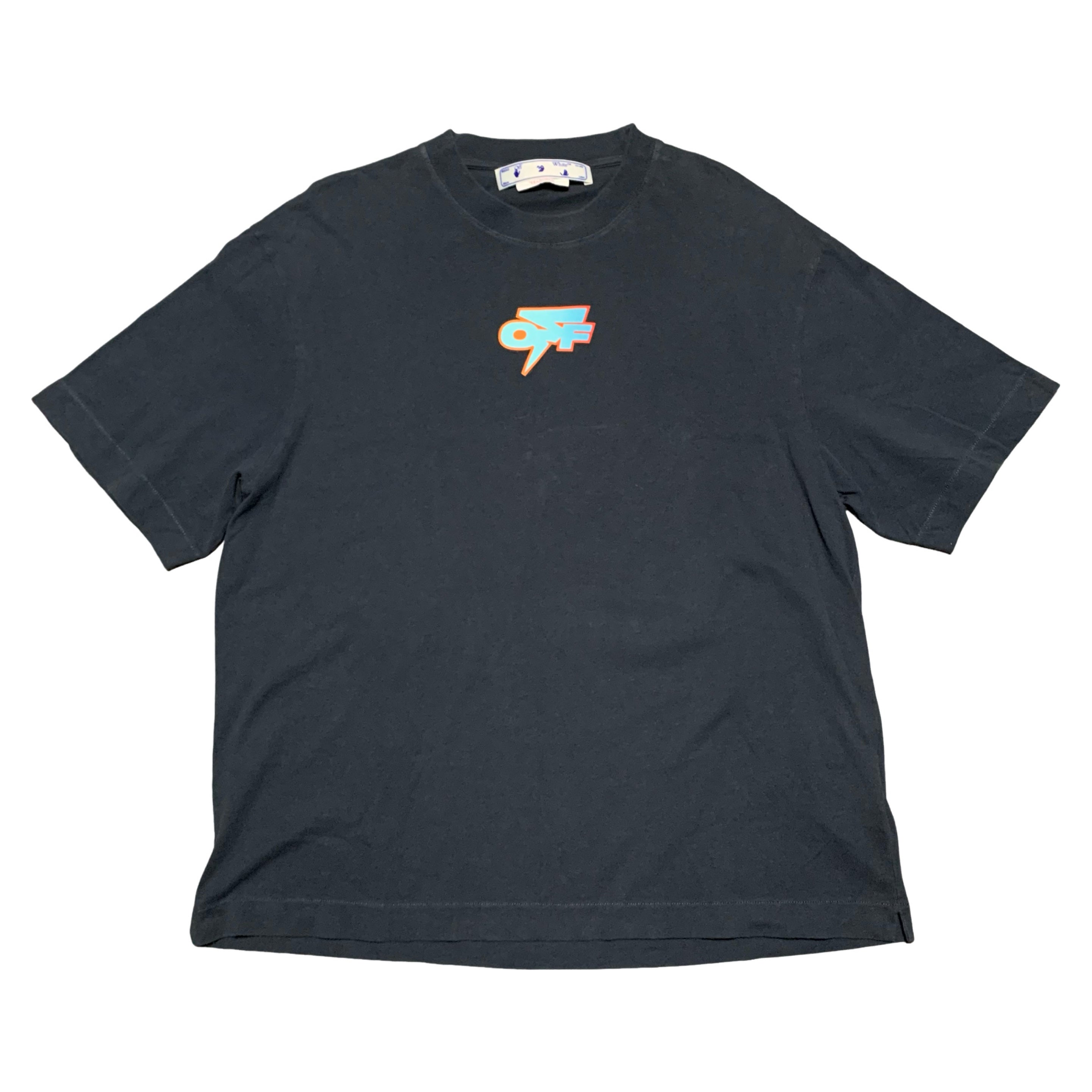 Off White Medium Lighting Arrows Blue Tee Virgil Abloh