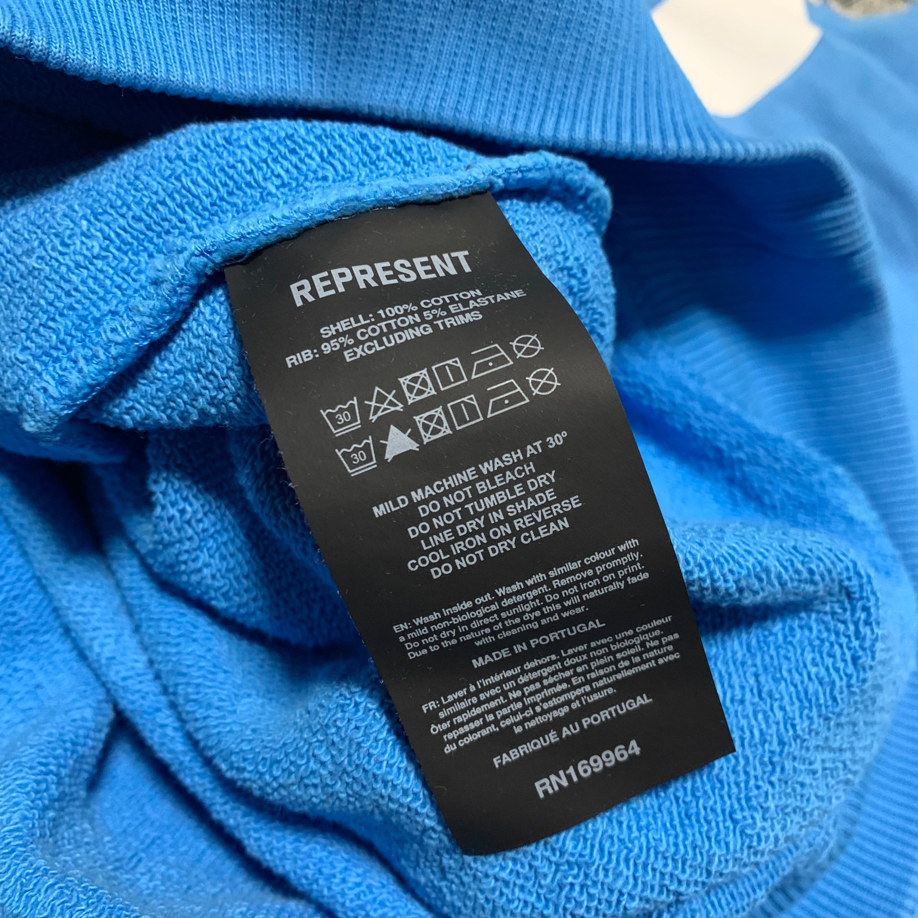 Represent XL Hoodie Archangel Sky Blue Hoodie