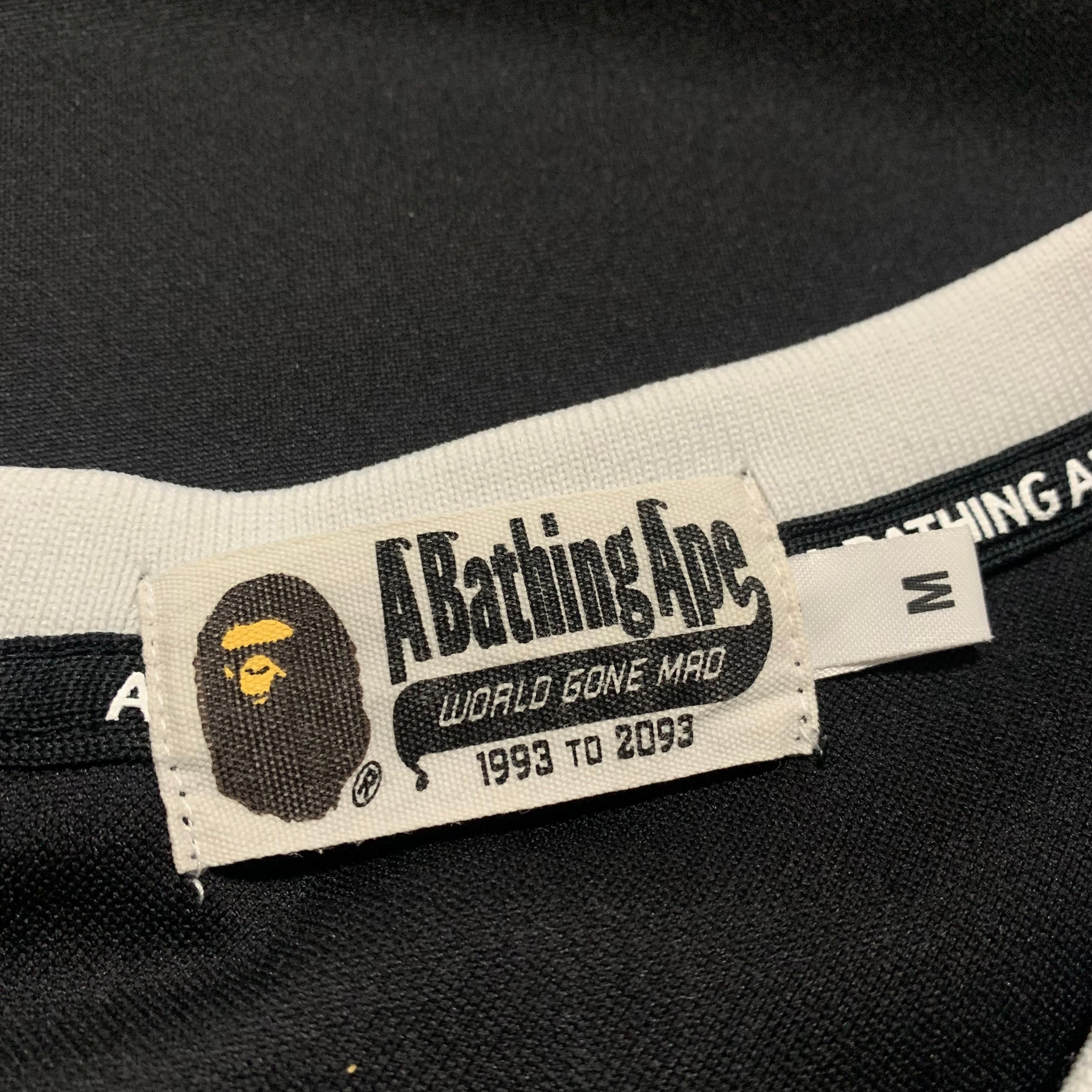 Bape Medium Bathing Ape Black Jersey Top