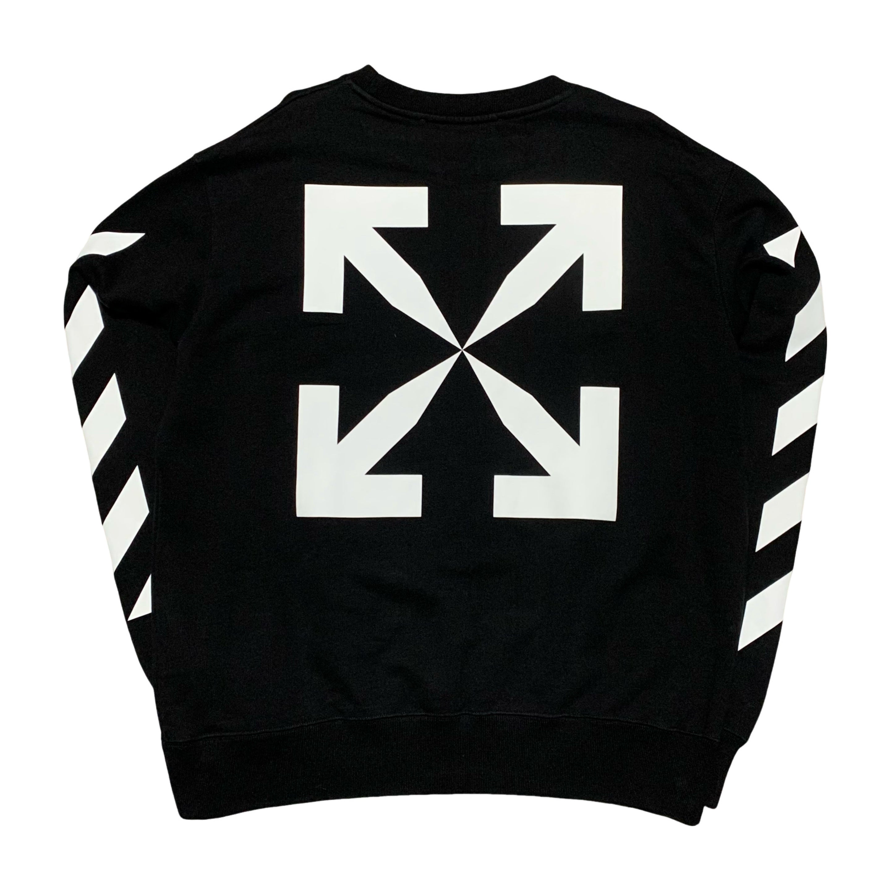 Off White XL Mona Lisa Arrows Black Sweatshirt Crewneck Virgil Abloh