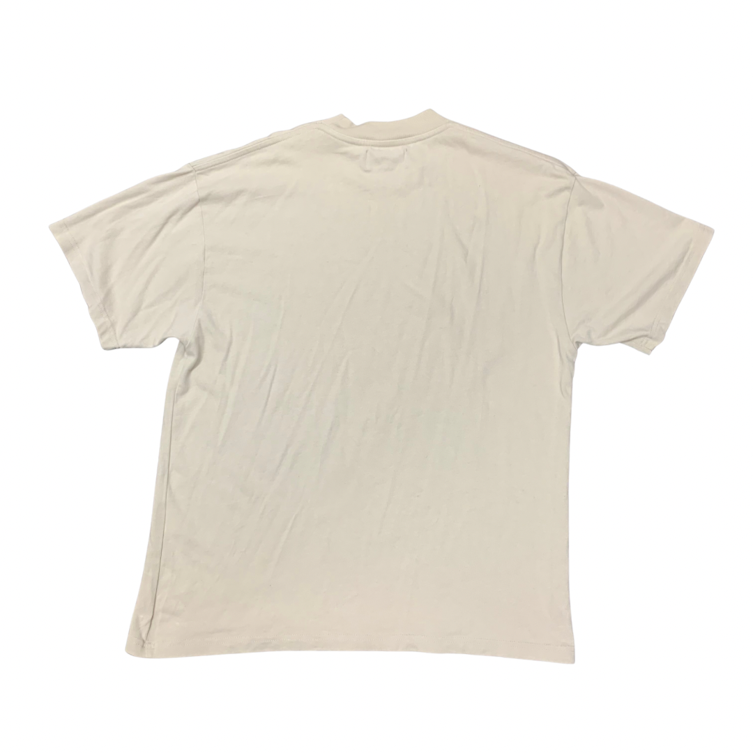 Palm Angels Small Tee Thoroughbred Dog Vintage White T-Shirt