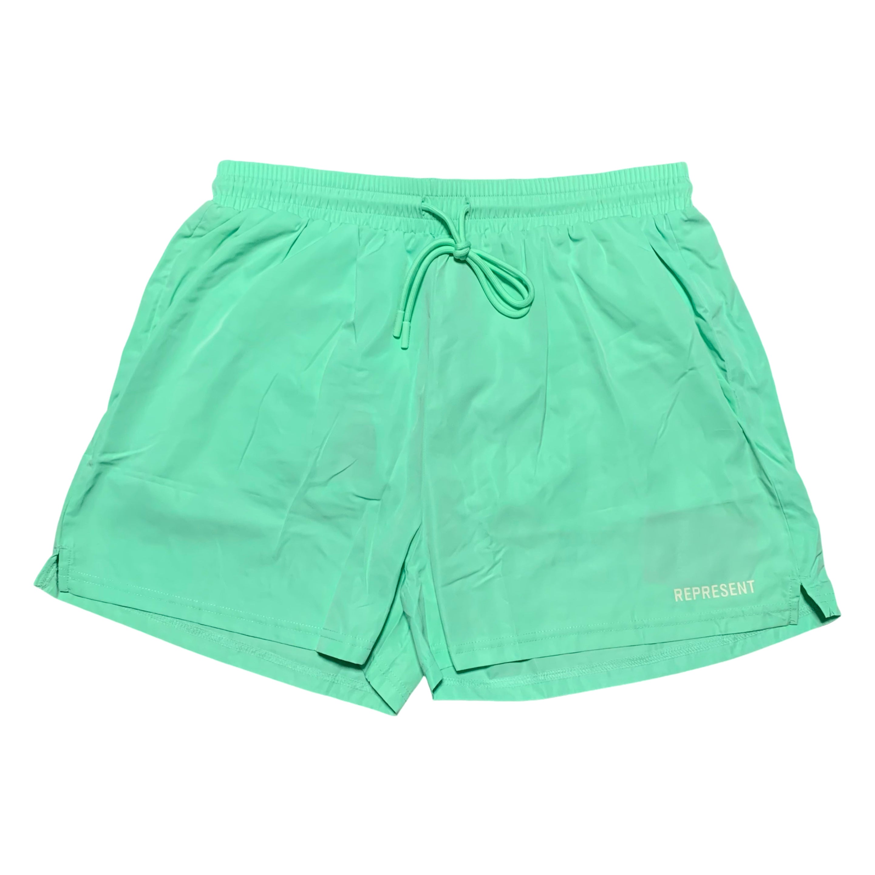 Represent Large Swim Shorts Electric Mint Green