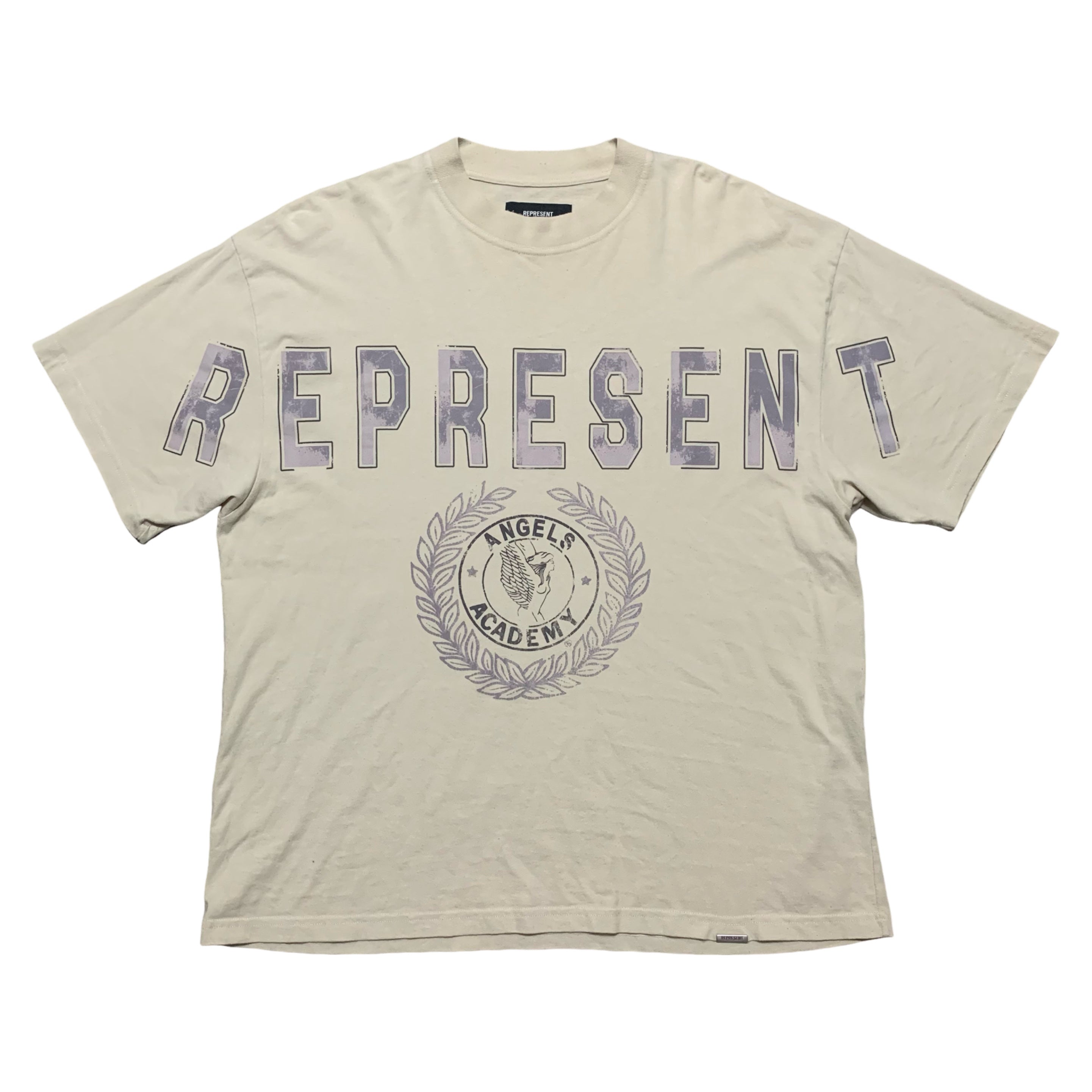 Represent XL Angels Academy Vintage White Tee