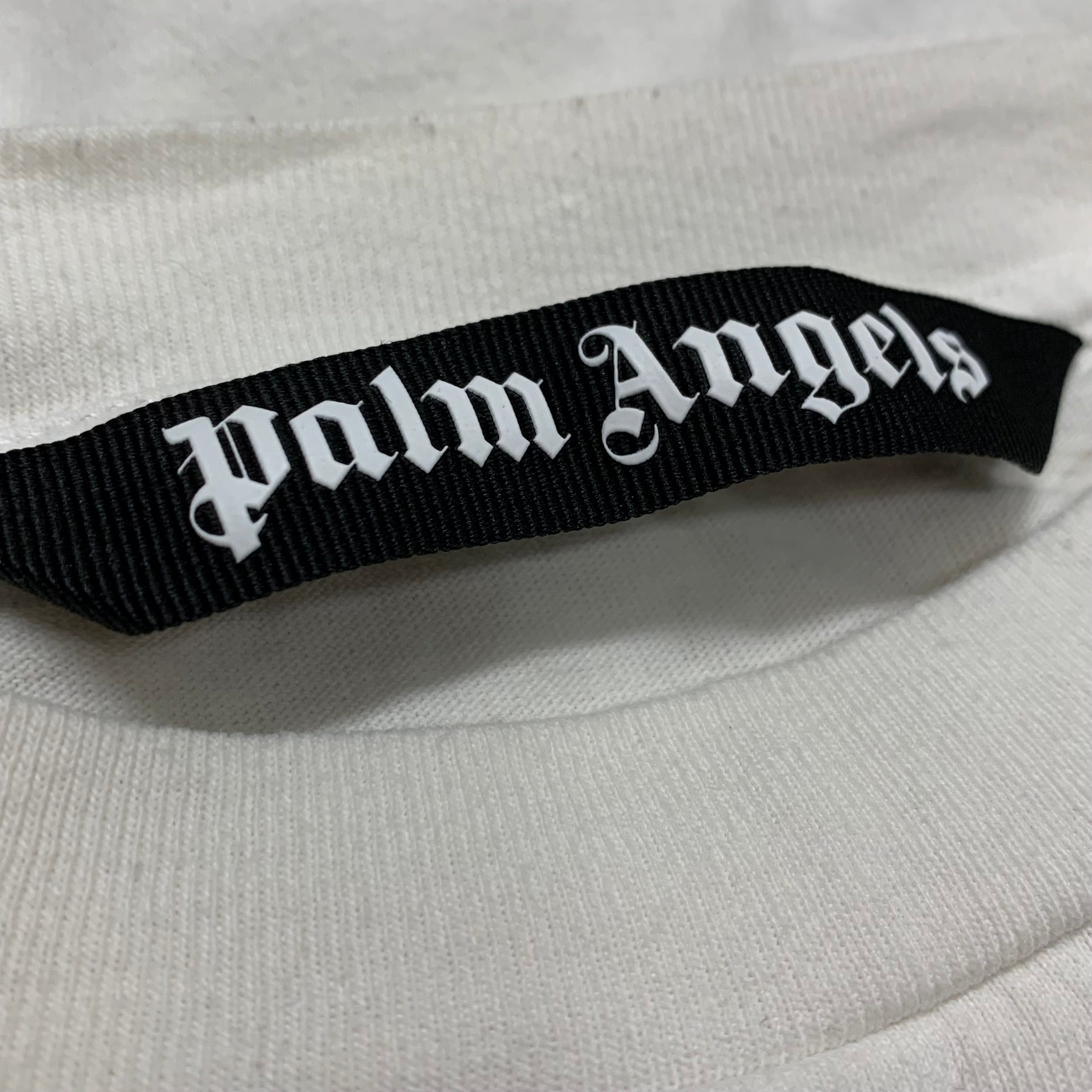 Palm Angels Medium Tee Los Angels Graffiti White T-Shirt