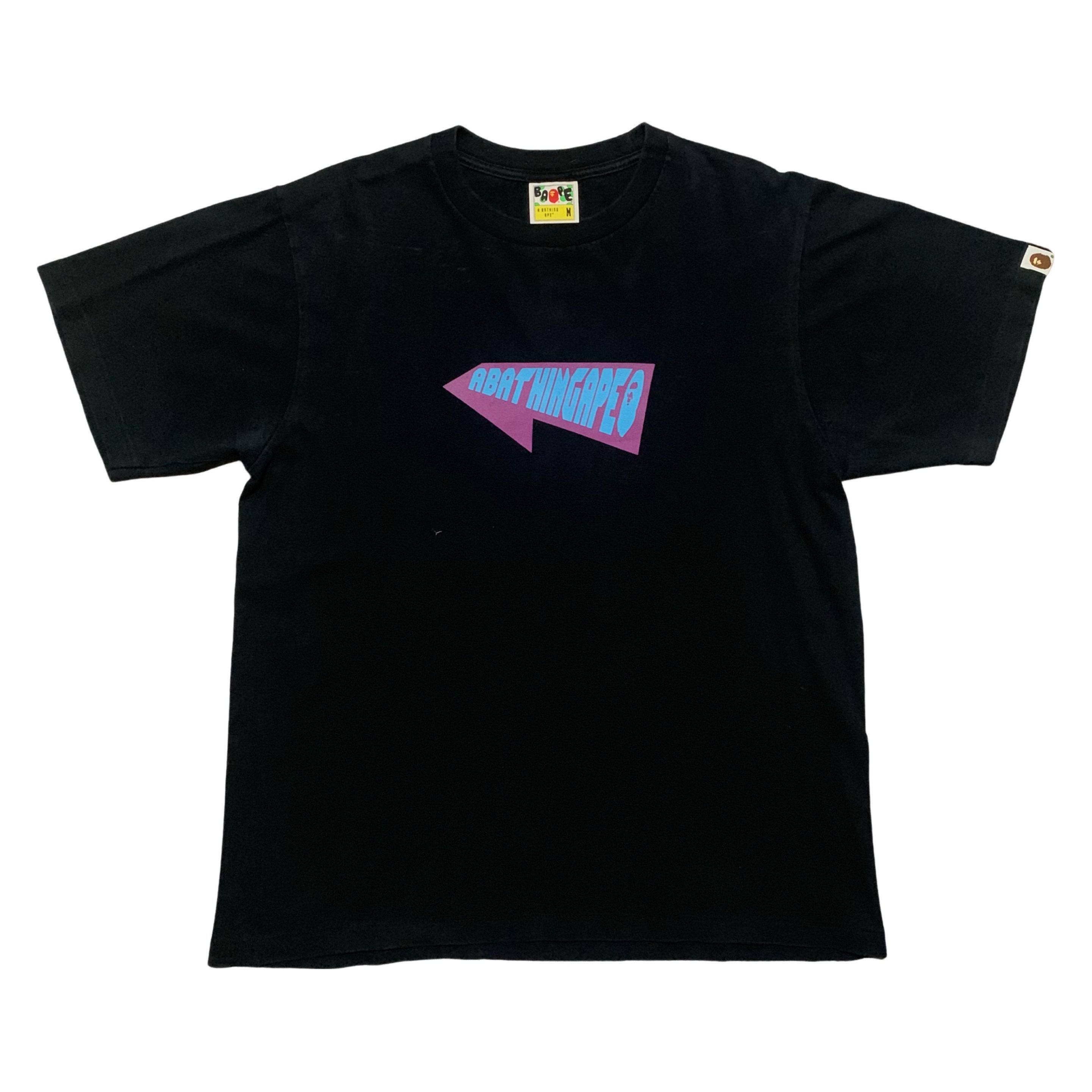 Bape Medium DirtRace BMX Black Tee A Bathing Ape