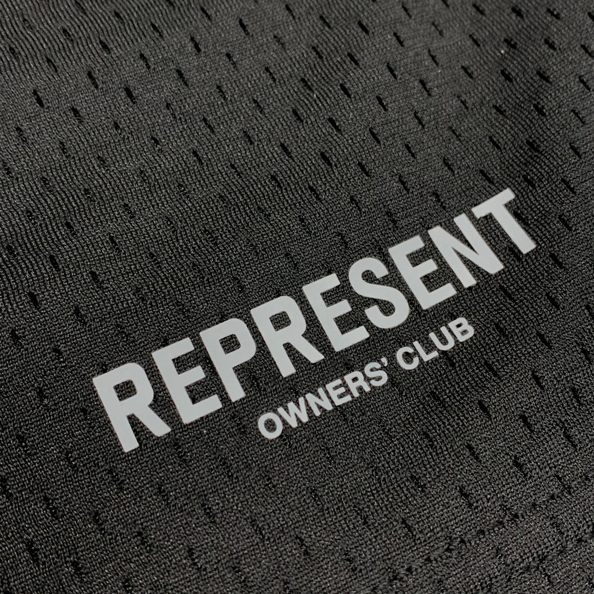 Represent Small Shorts Owners Club Black Mesh Bottoms