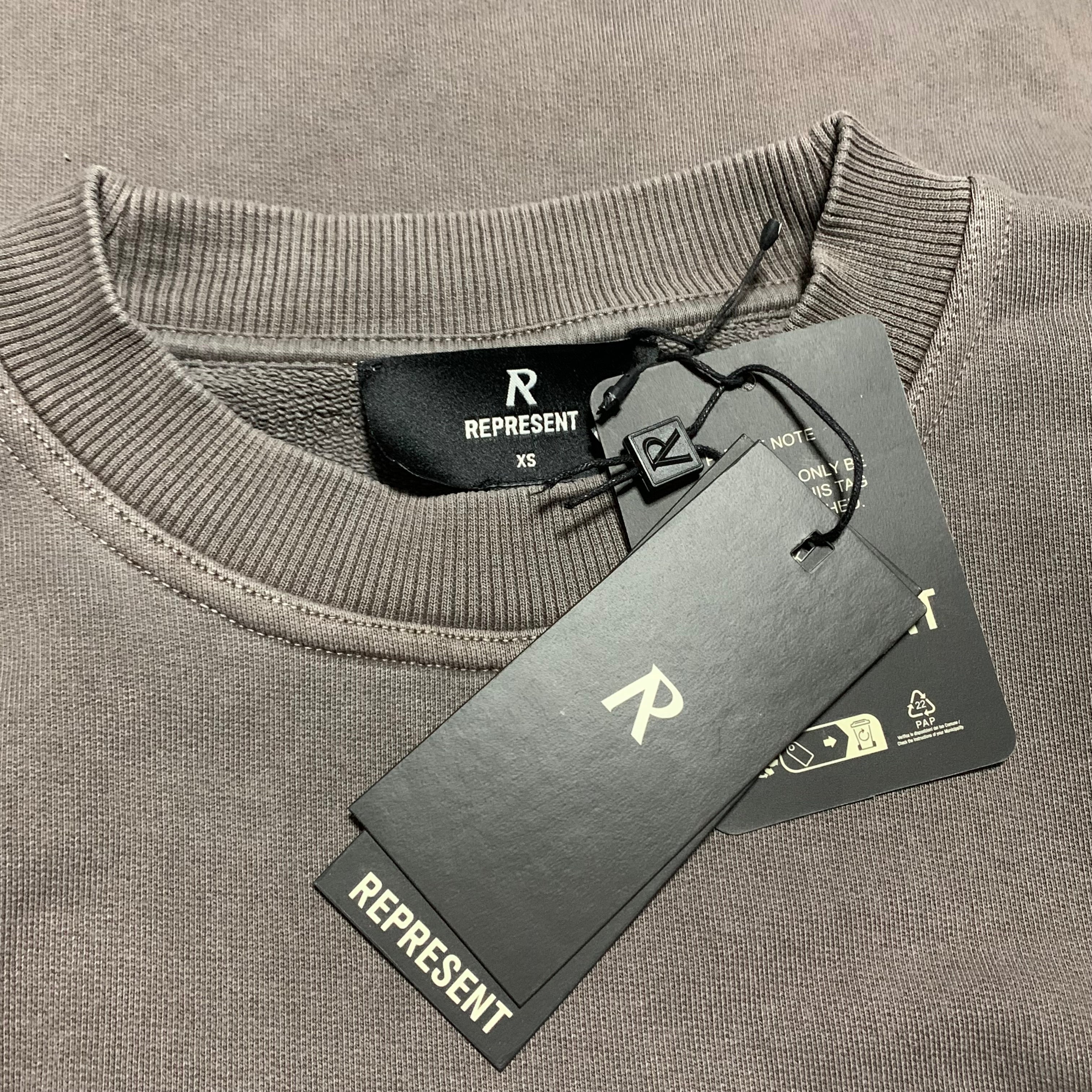 Represent XS Owners Club Fog Sweater Sweatshirt Crewneck