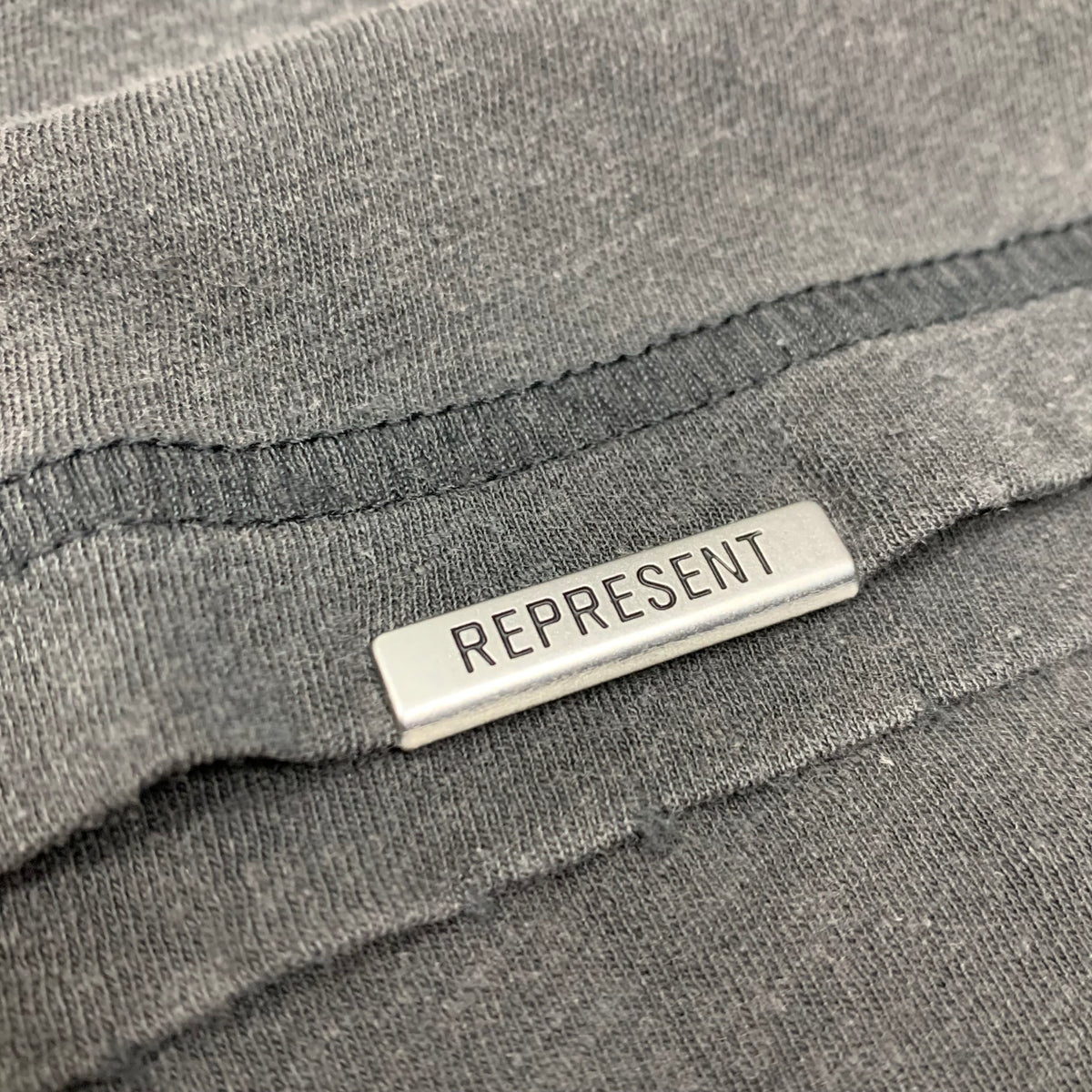 Represent XS Tee Angel Border Stained Black T-Shirt