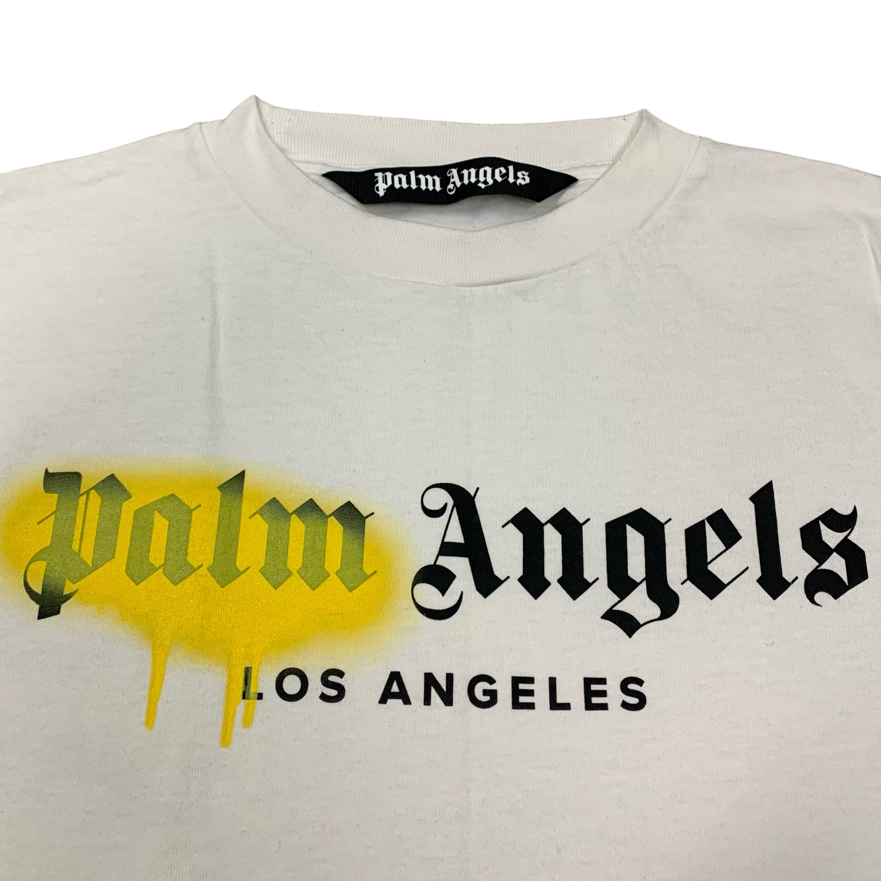 Palm Angels Medium Tee Los Angels Graffiti White T-Shirt