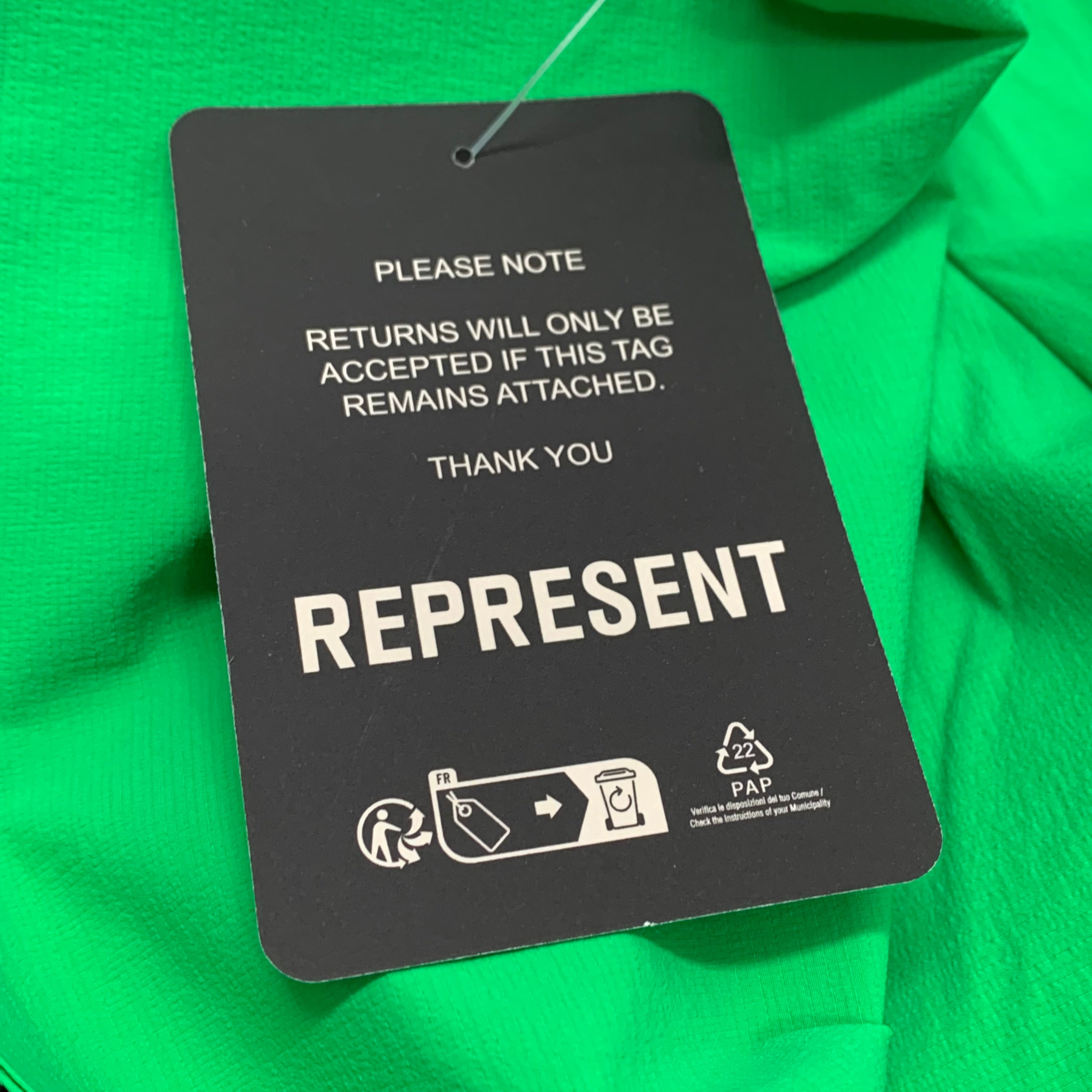 Represent Small Shorts 247 Training Speed Green Shorts