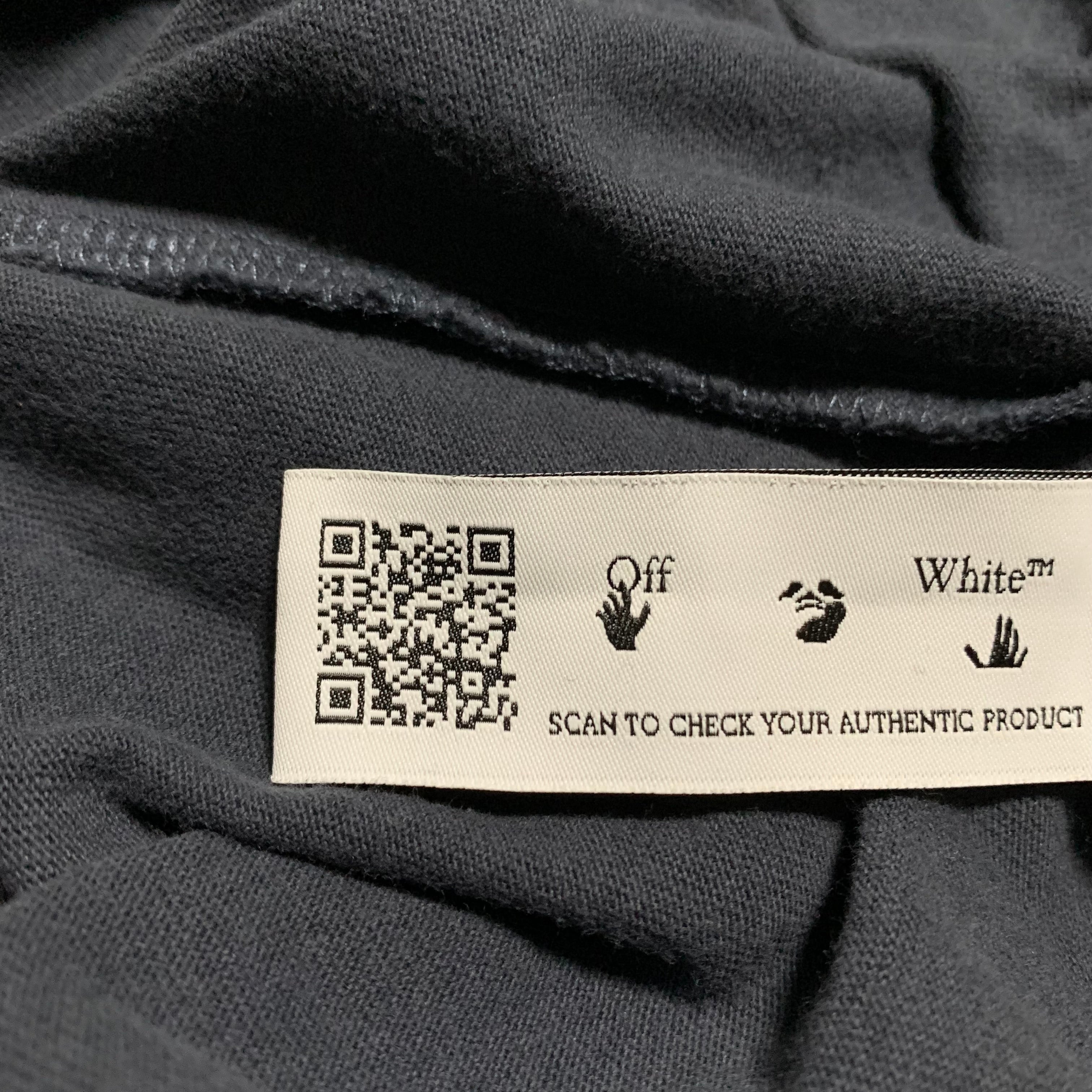 Off White Medium Lighting Arrows Blue Tee Virgil Abloh