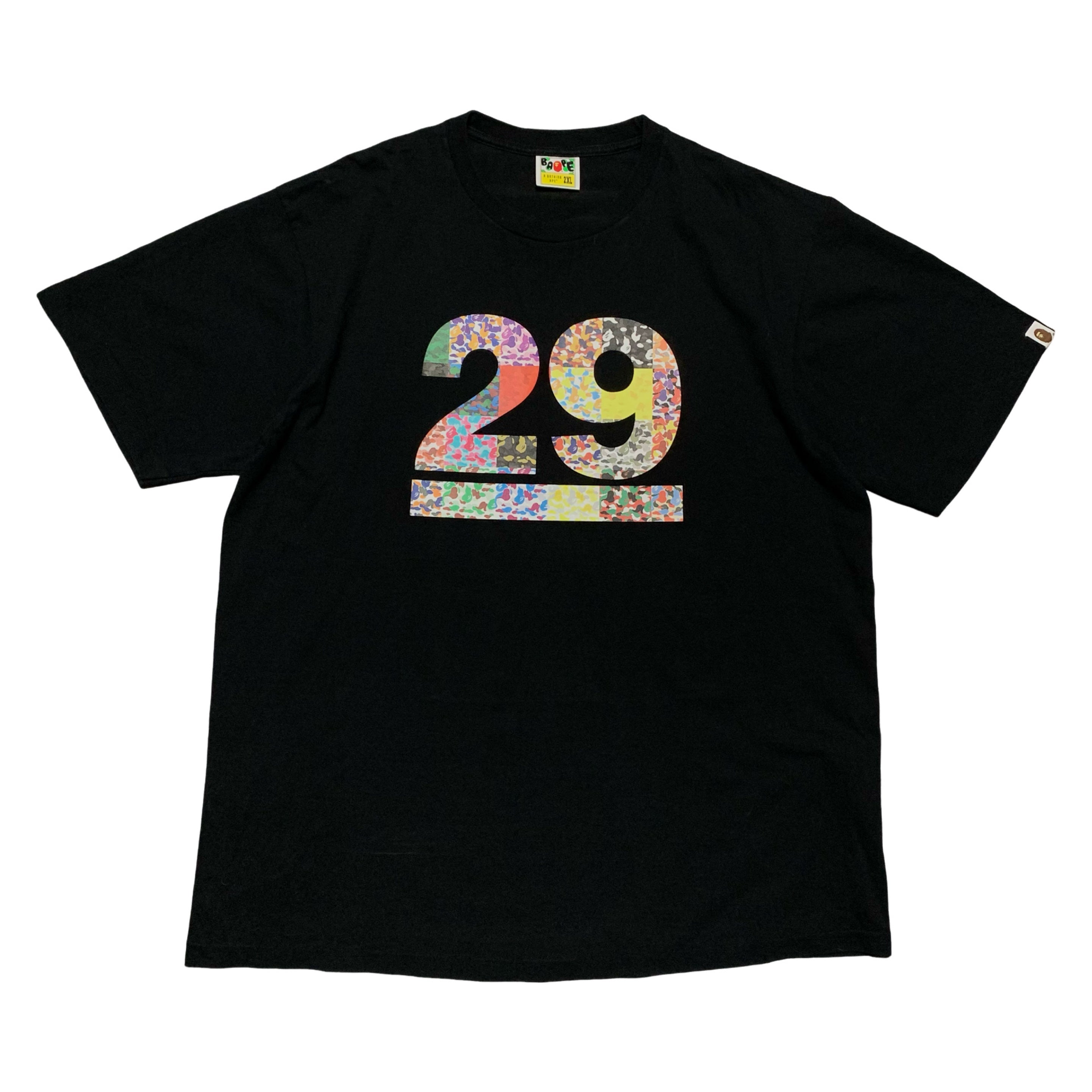 Bape XL 29th Anniversary Camo Black Tee A Bathing Ape