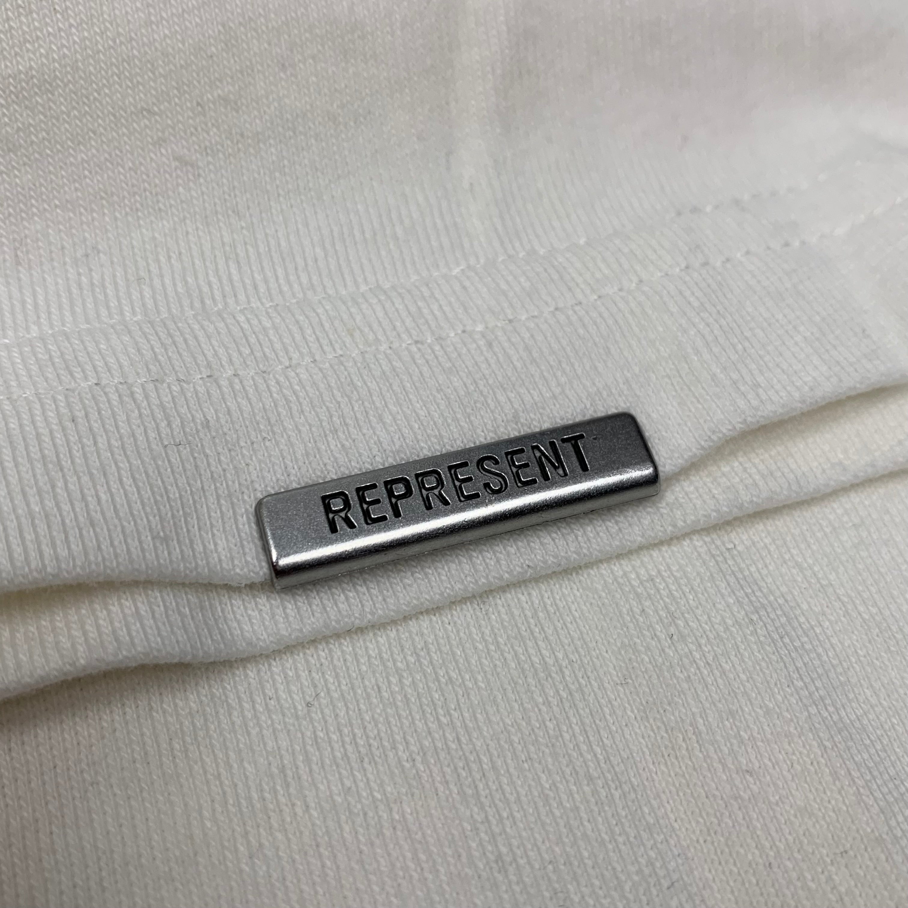 Represent Medium Tee Mascot Flat White Pocket T-Shirt