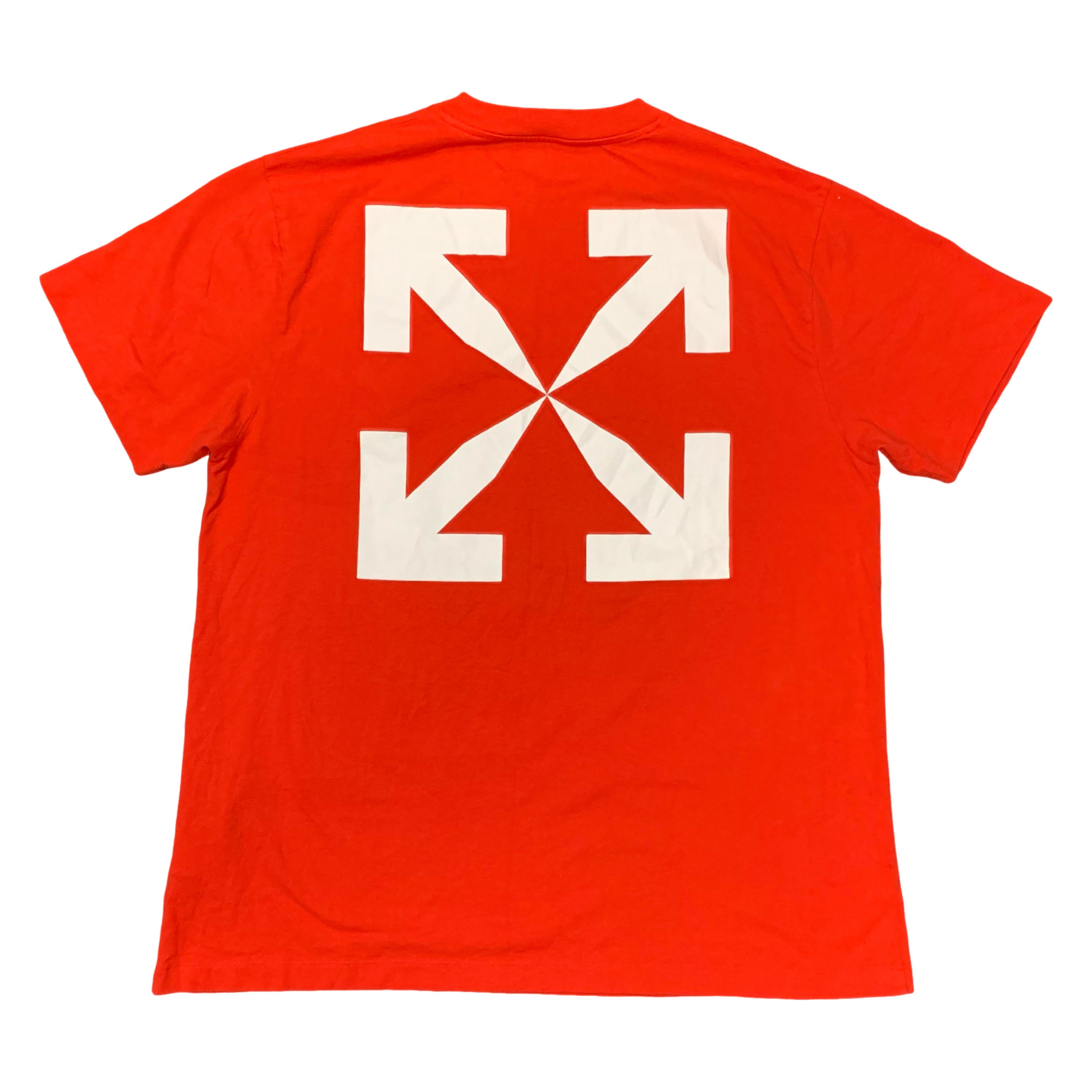 Off White XL Tee Mona Lisa Arrows Red T-Shirt Virgil Abloh