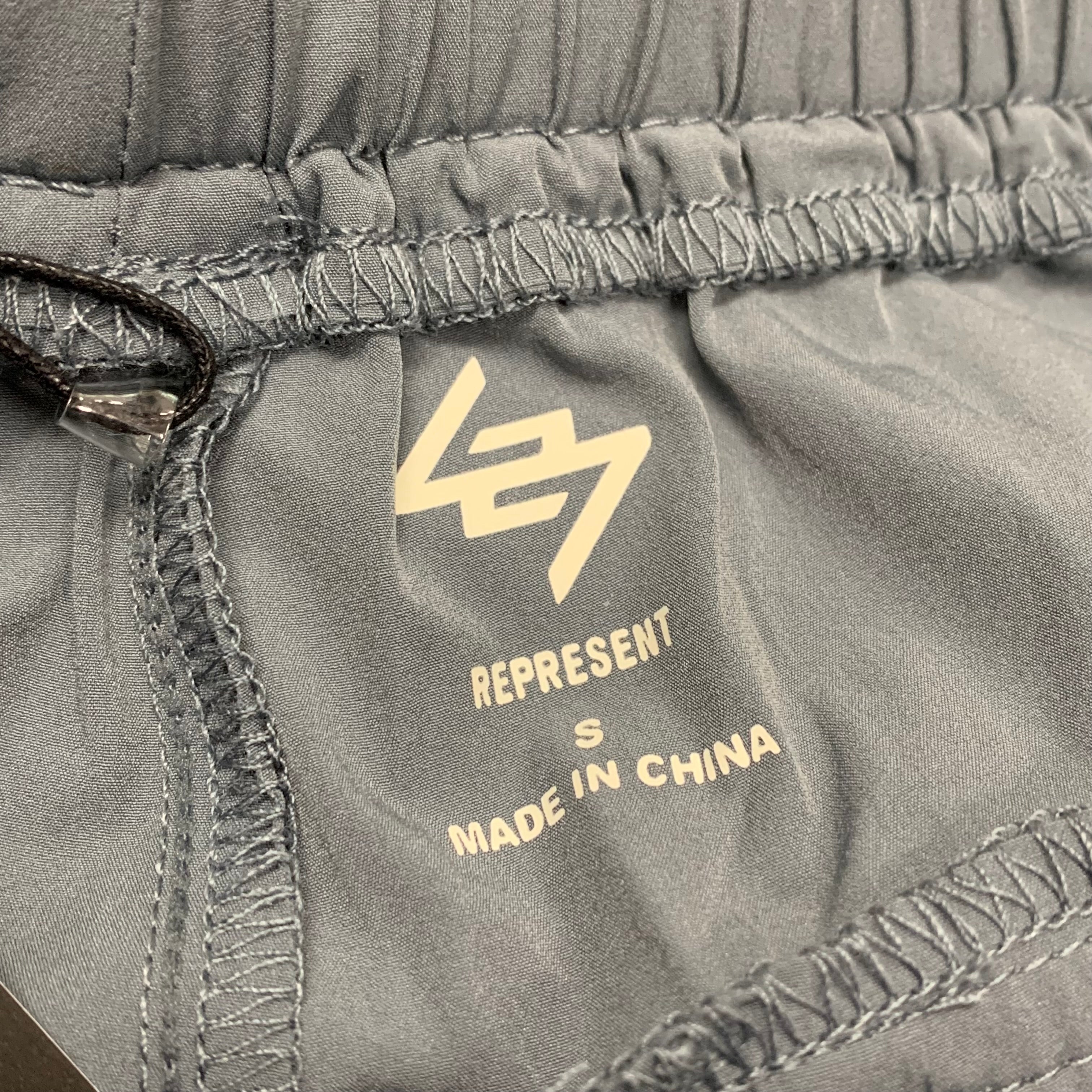 Represent Small Shorts 247 Dusky Navy Blue Track Pant Bottoms