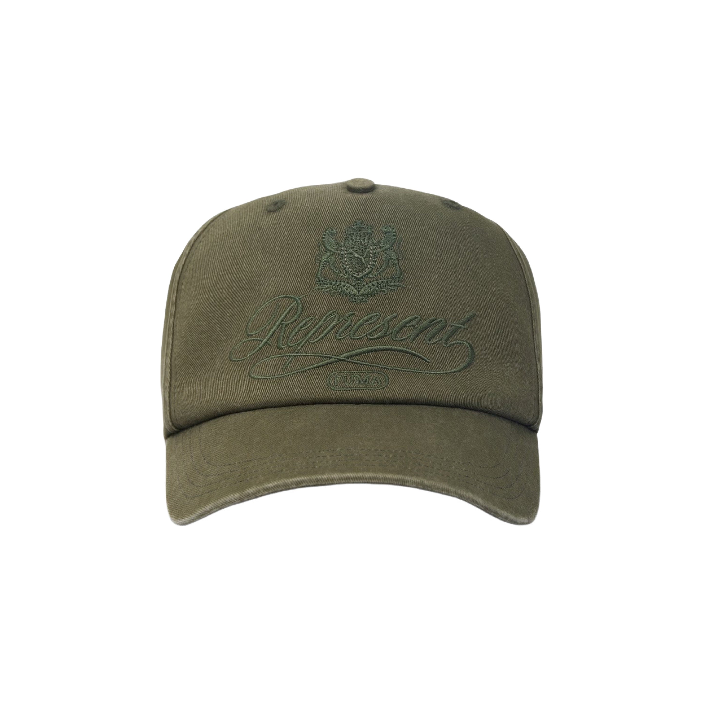 Represent Puma Cap Olive Night Green Baseball Cap Hat