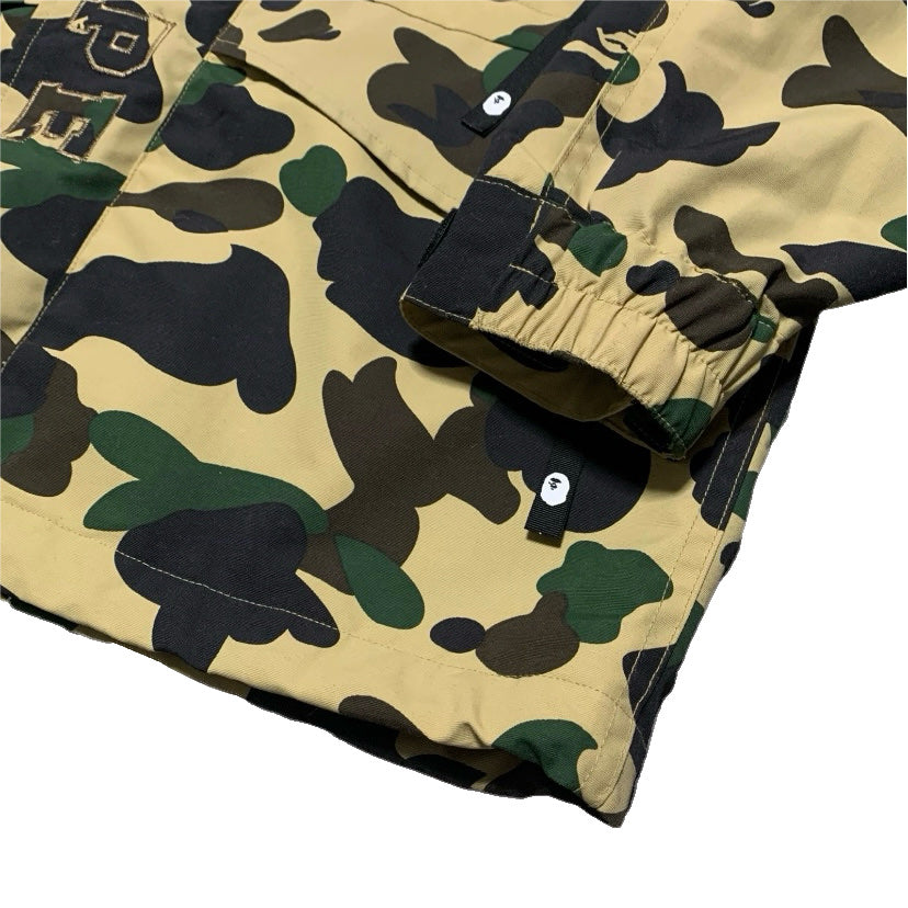 Bape Medium Snowboard Jacket Yellow 1st Camo Jacket A Bathing Ape