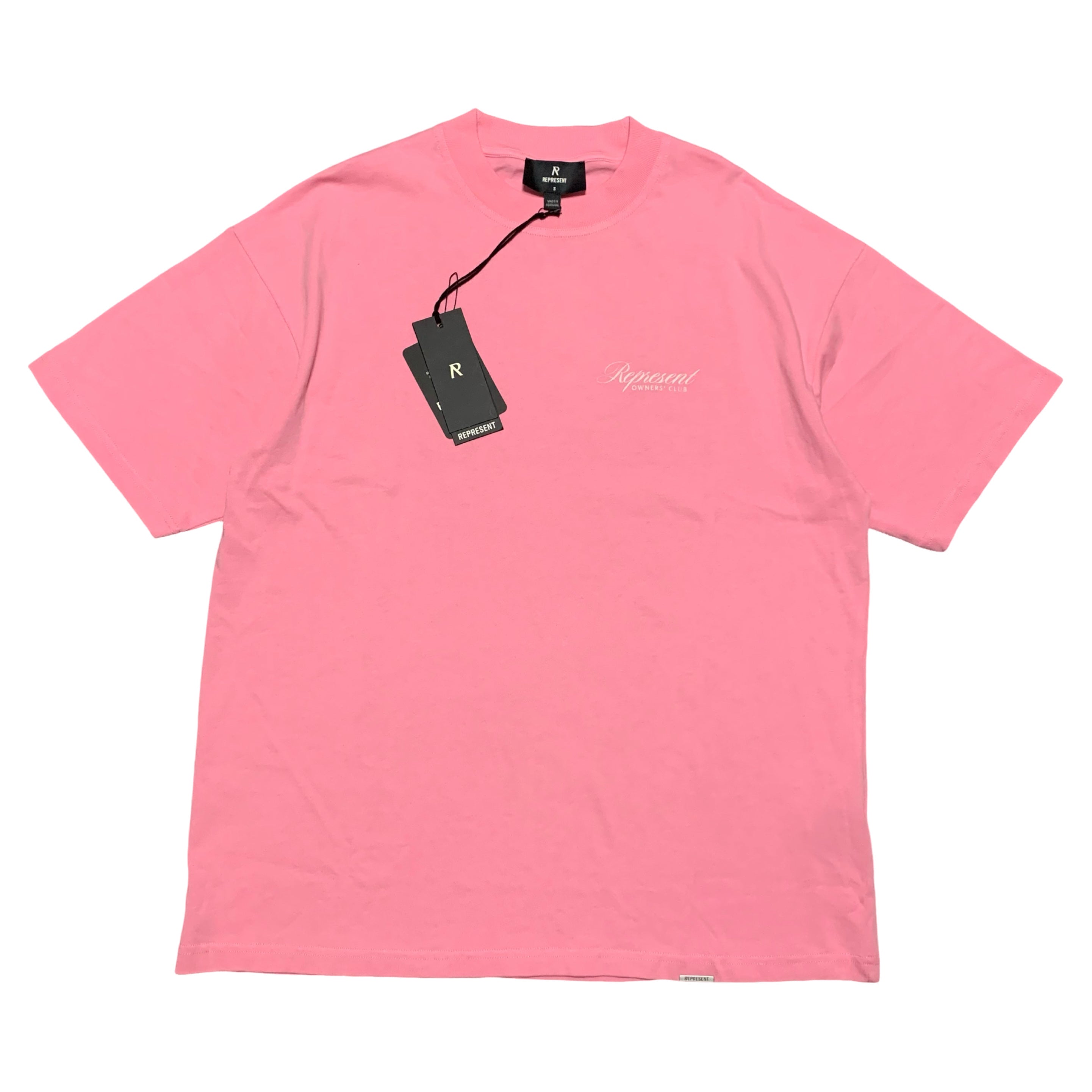 Represent Small Pink Owners Club Script Tee