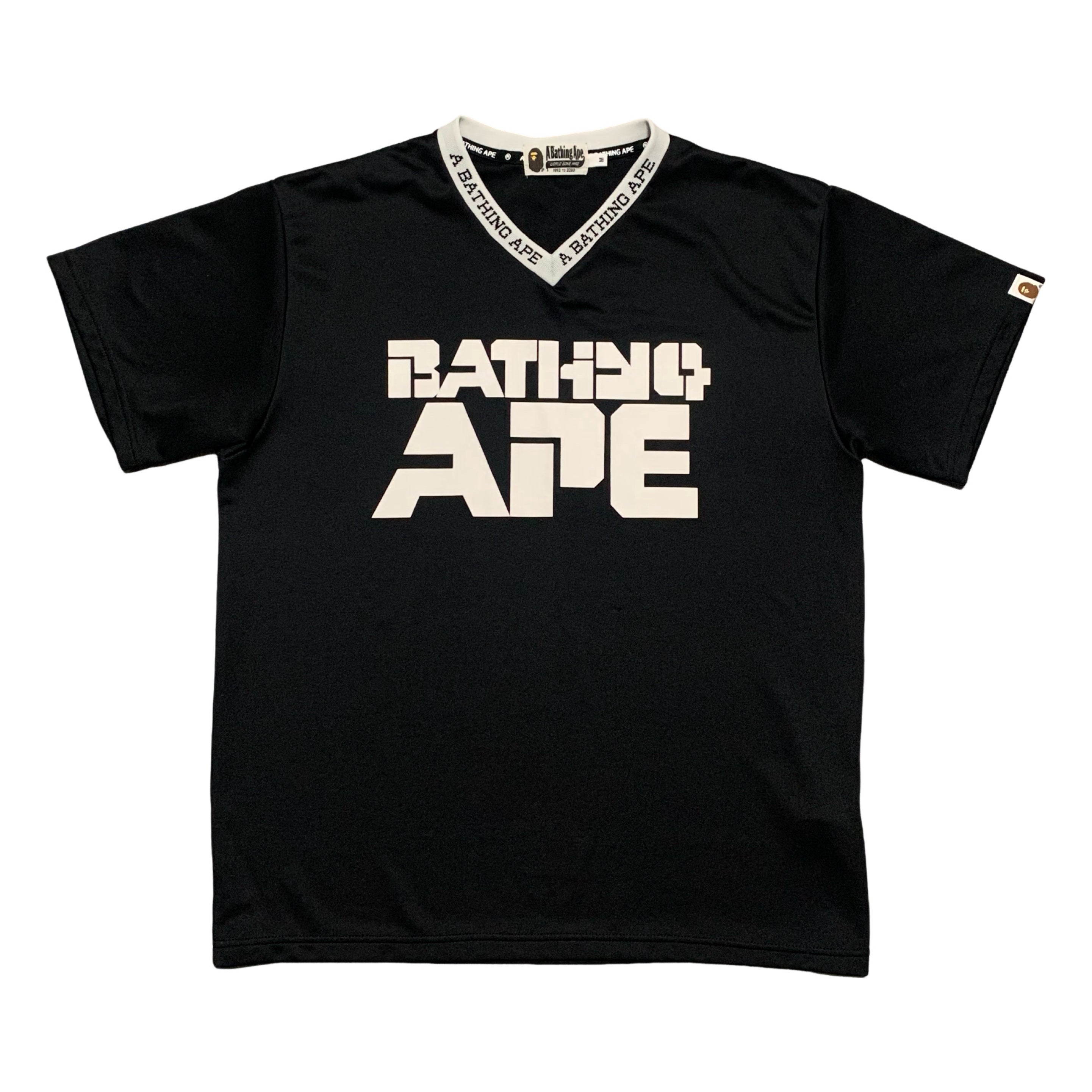 Bape Medium Bathing Ape Black Jersey Top