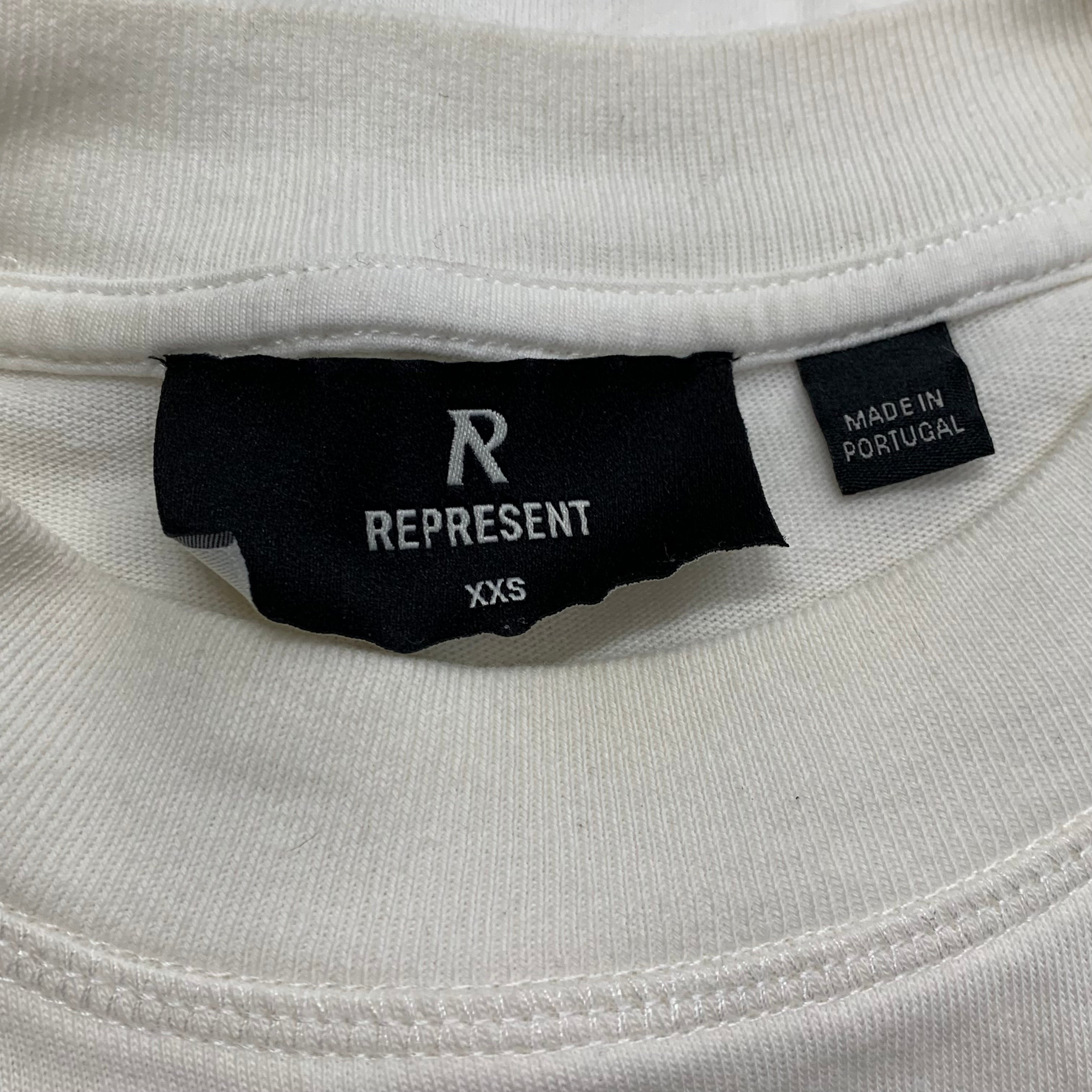 Represent XS Tee Harrods Crest Flat White T-Shirt