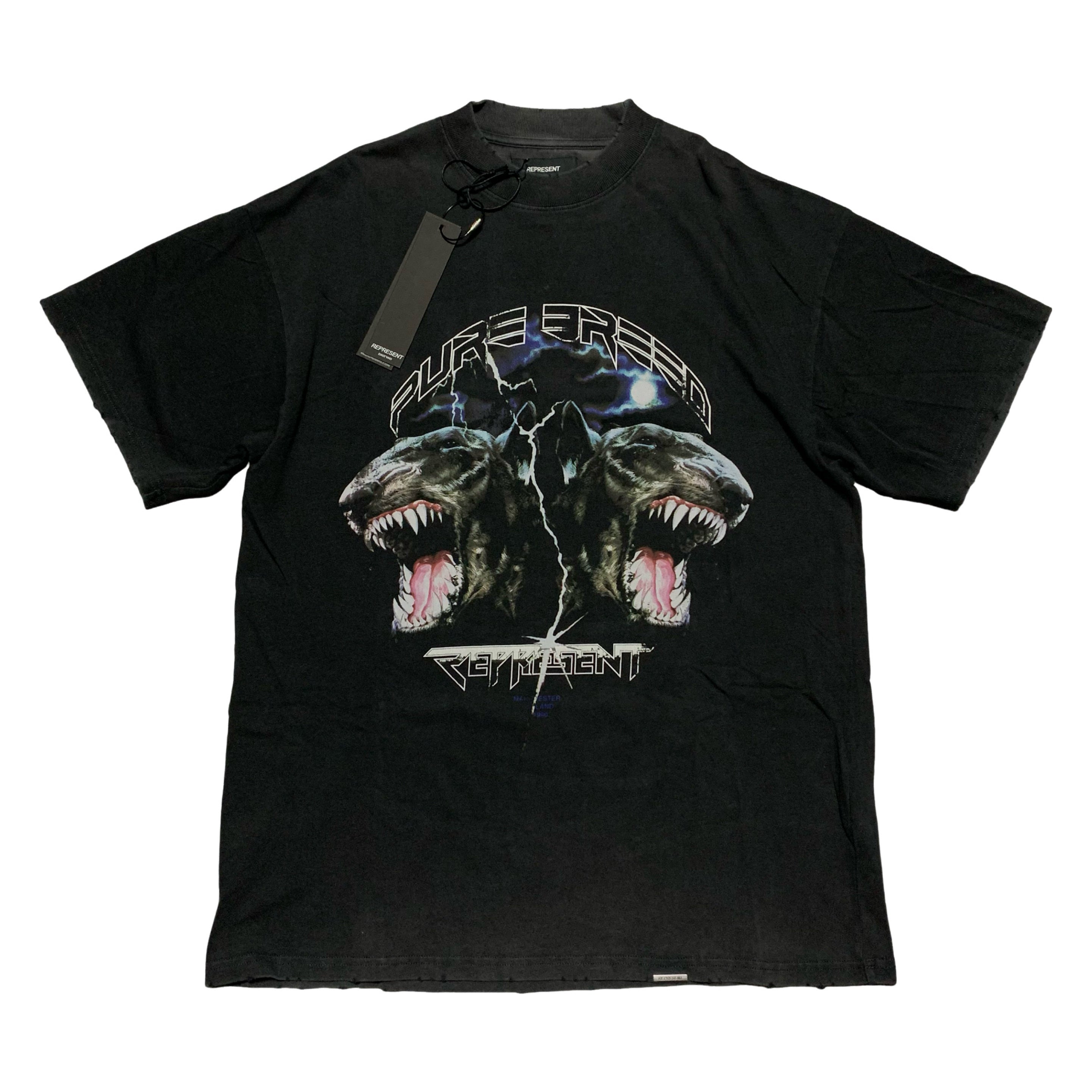 Represent Medium Pure Breed Vintage Black Tee