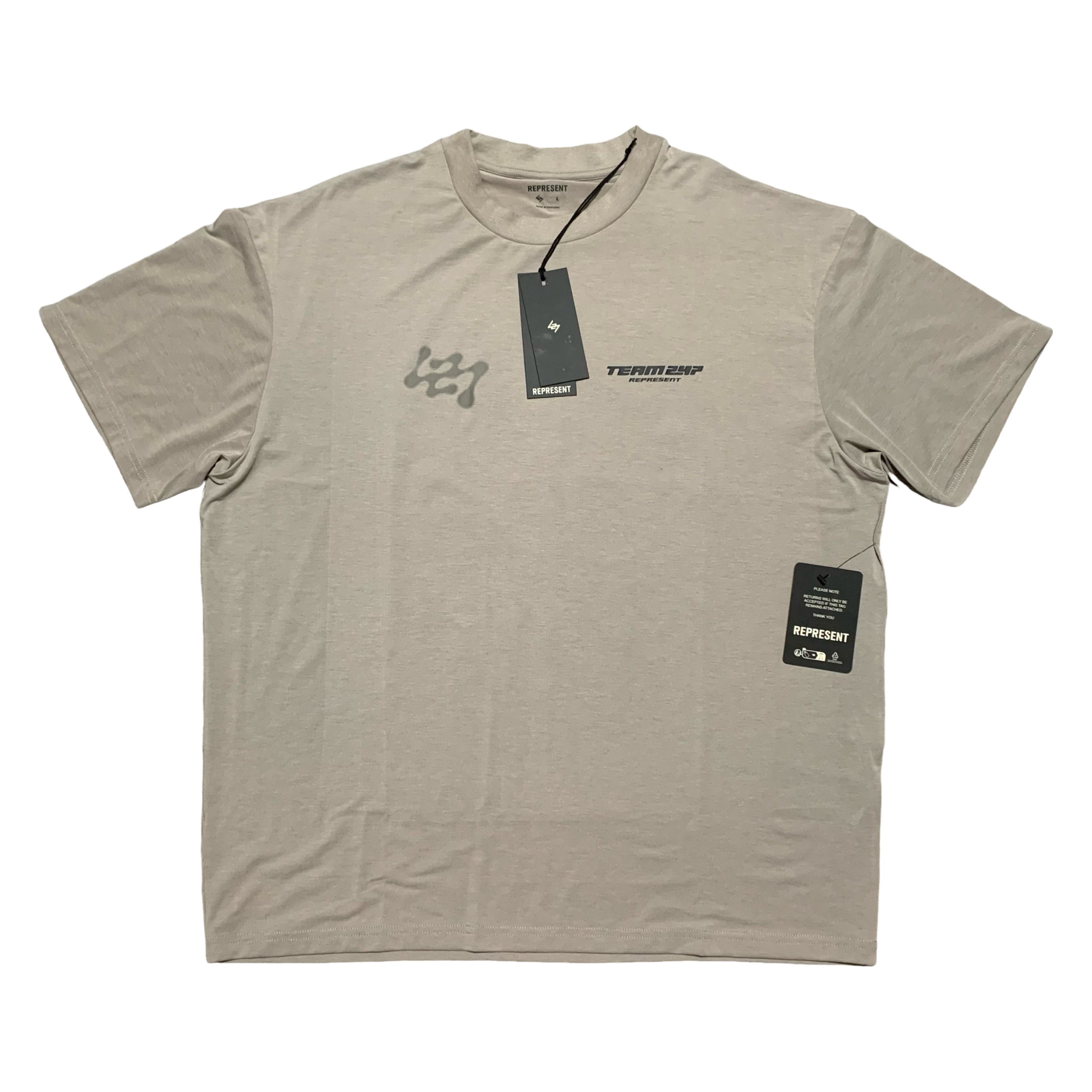 Represent Large Future Terrains Oversized Tee Moonrock