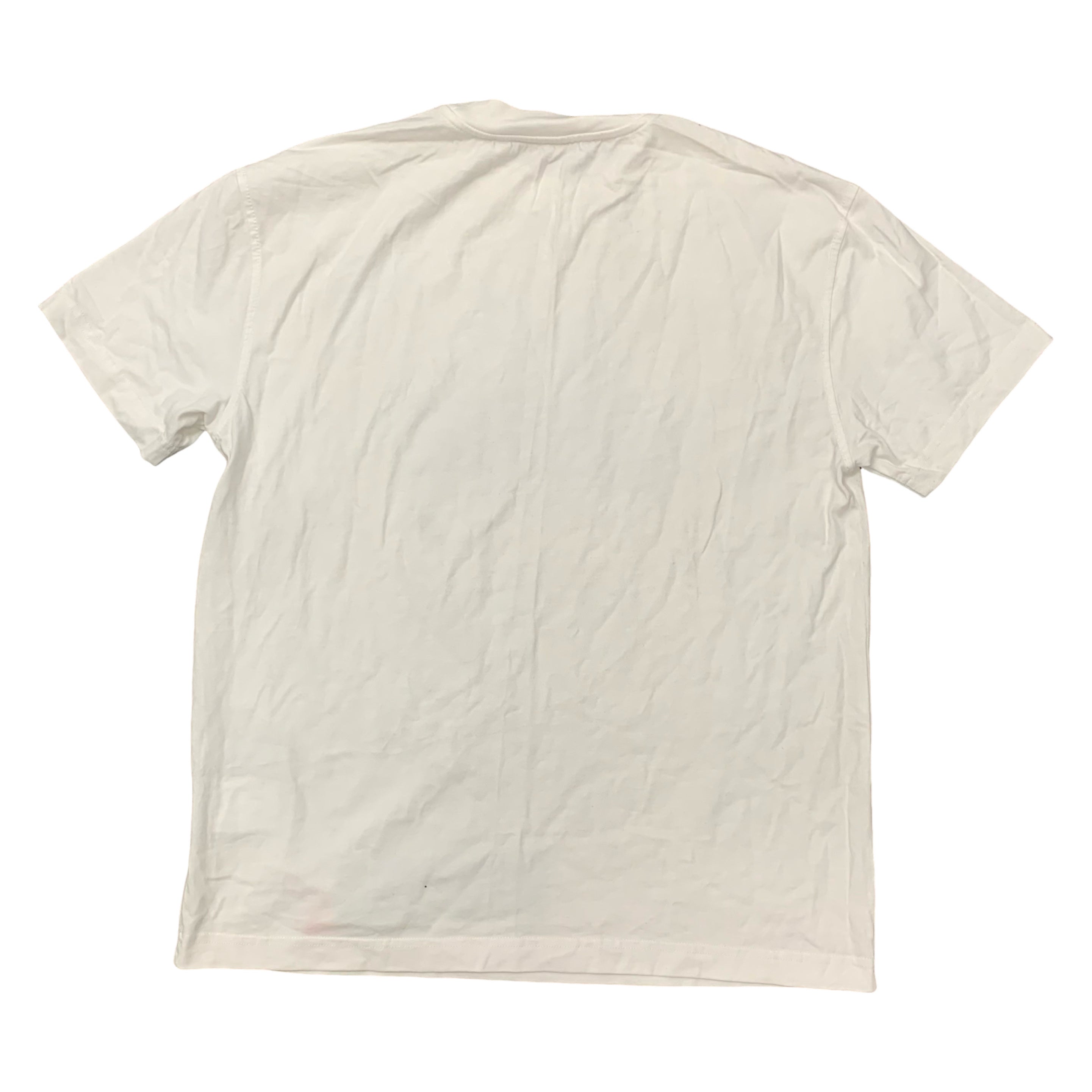 Off White Small Tee 70s Type Casual White T-Shirt Virgil Abloh