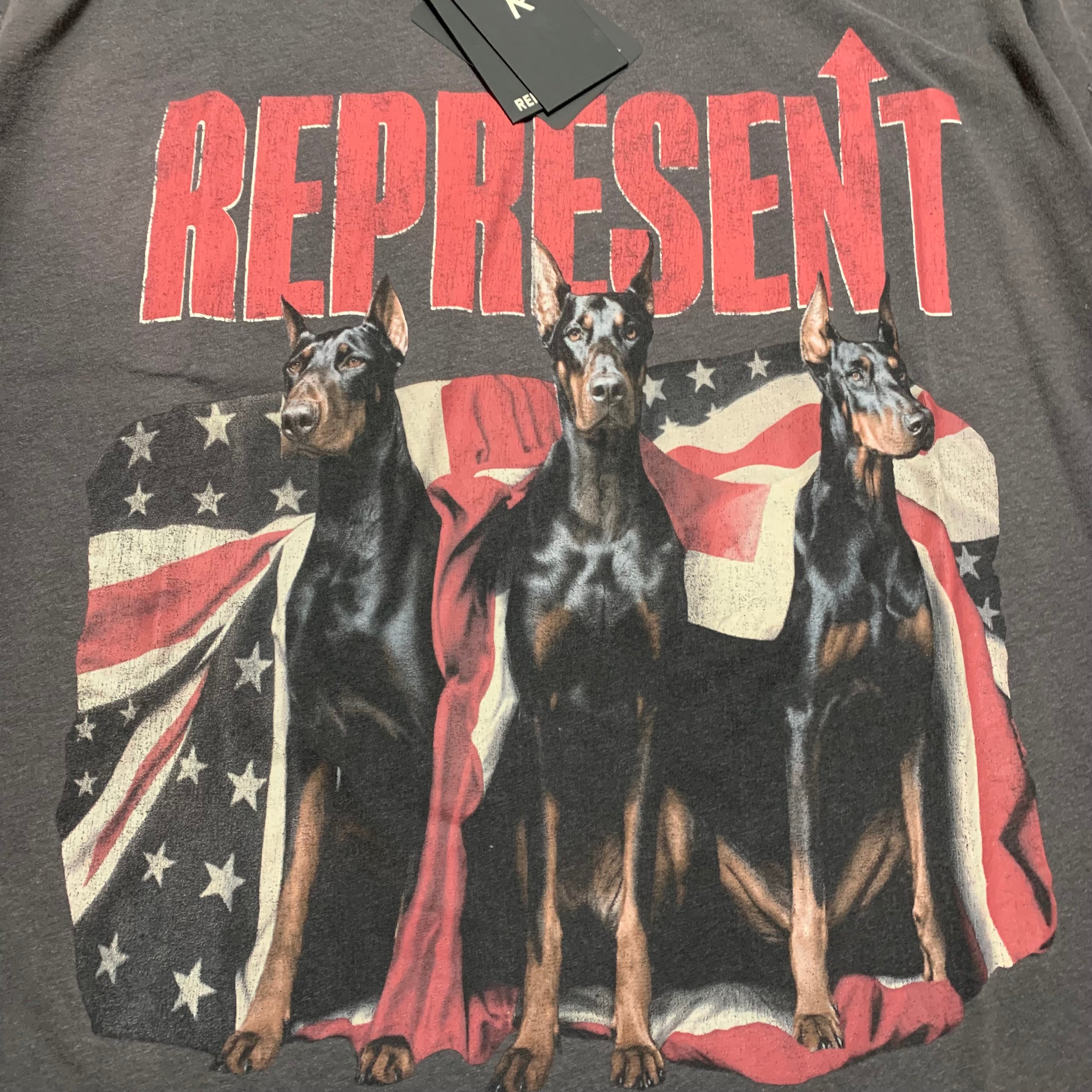 Represent Medium Dream On Tour Sun Fade Grey Tee