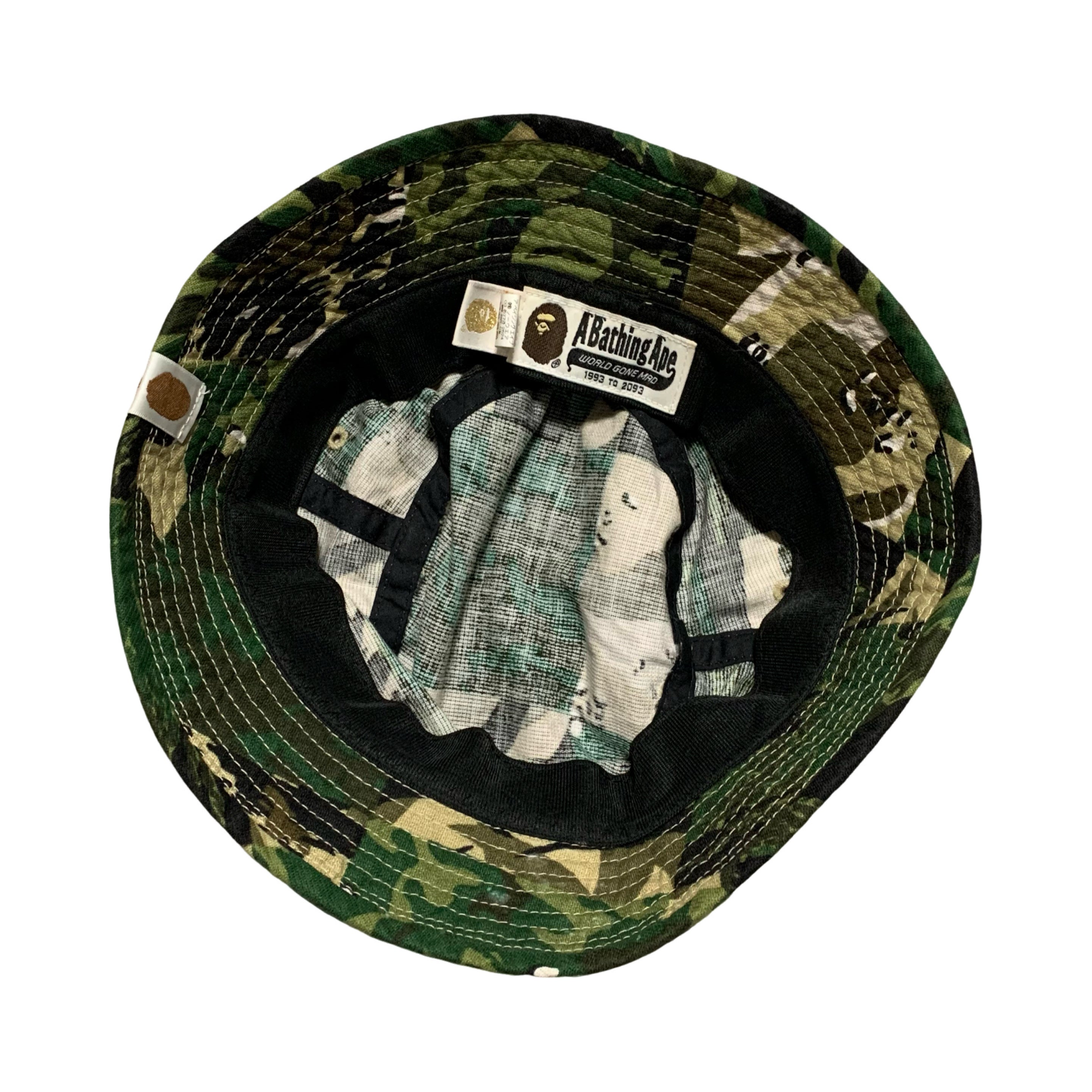 Bape Bucket Hat Green Mix Camo A Bathing Ape