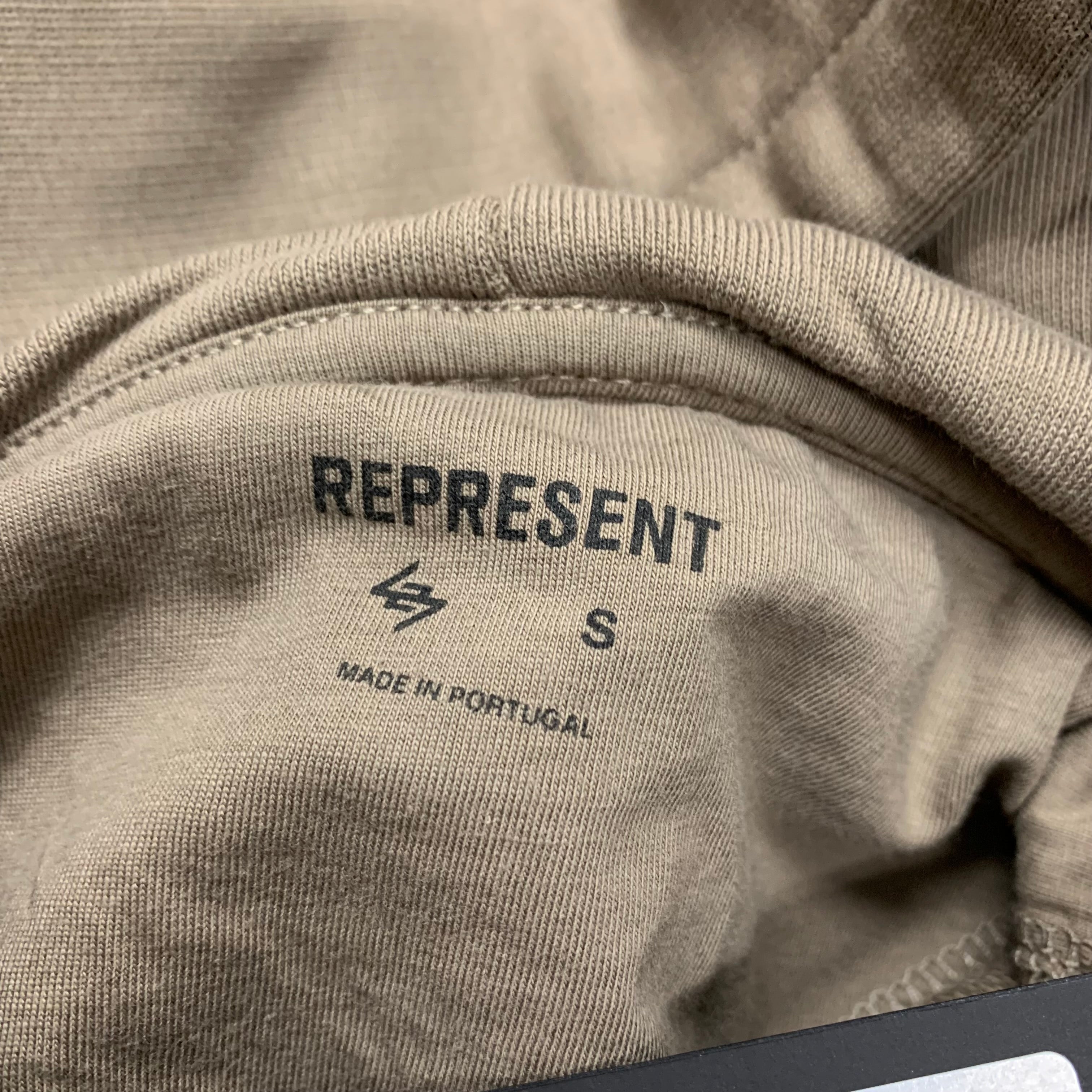 Represent Small Hoodie 247 Future Terrains Oversized Umber Hoodie